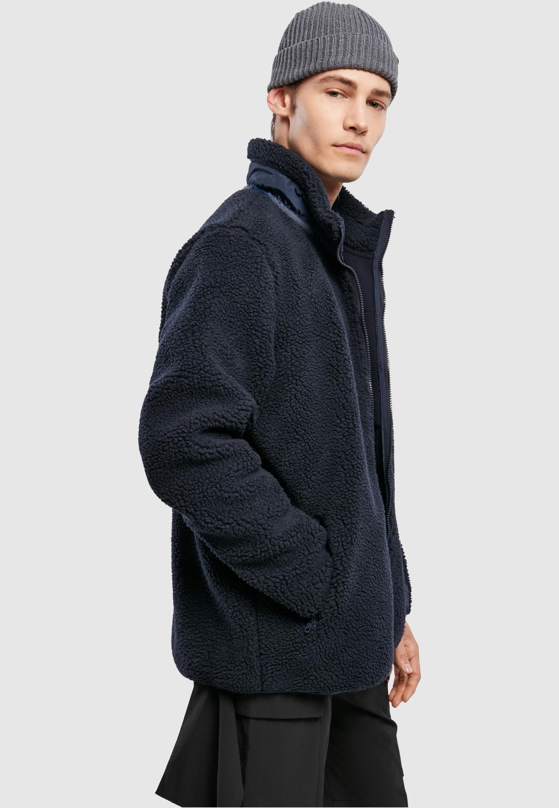 URBAN CLASSICS Winterjacke »Urban Classics Herren Sherpa Jacket«, (1 St.), ohne Kapuze