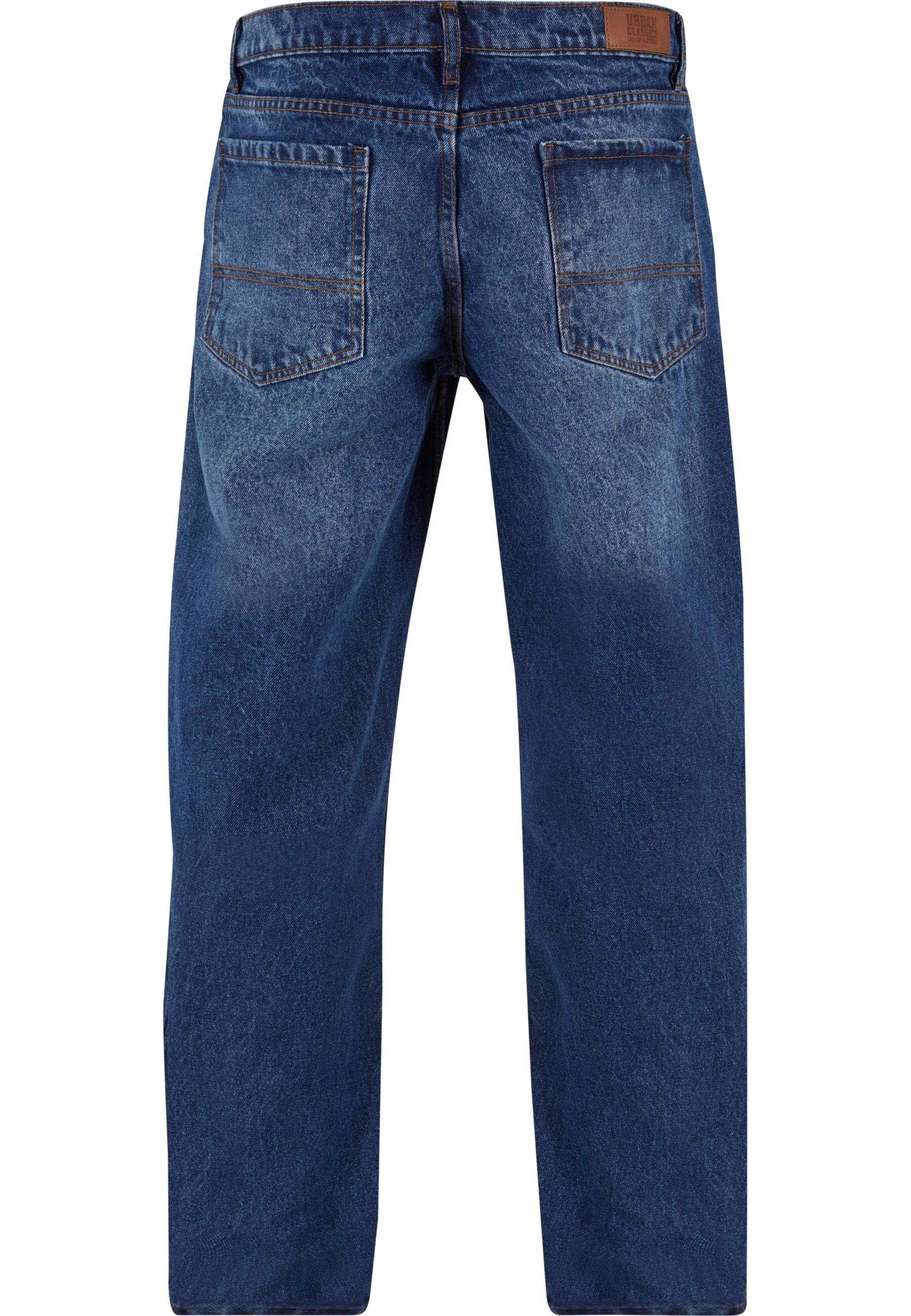 URBAN CLASSICS Bequeme Jeans »Urban Classics Herren Heavy Ounce Straight Fit Zipped Jeans«