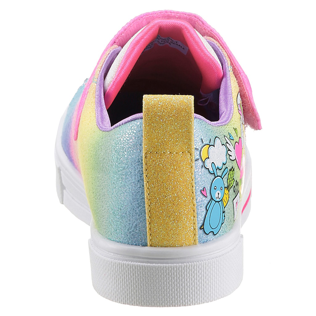 Skechers Kids Sneaker »TWINKLE SPARKS BFF MAGIC«, im glitzernden Look, Freizeitschuh, Halbschuh, Schnürschuh