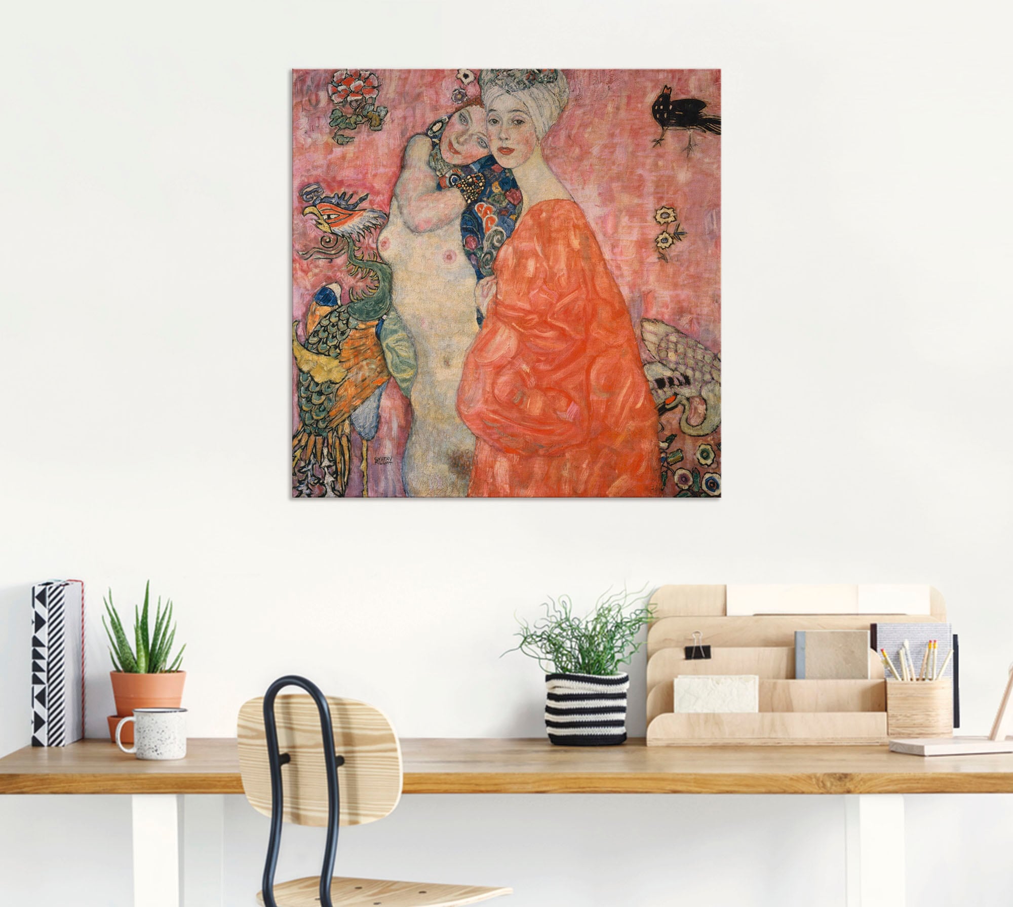 Artland Wandbild »Die Freundinnen. 1916/17«, Frau, (1 St.), als Alubild, Leinwandbild, Wandaufkleber oder Poster in versch. Größen