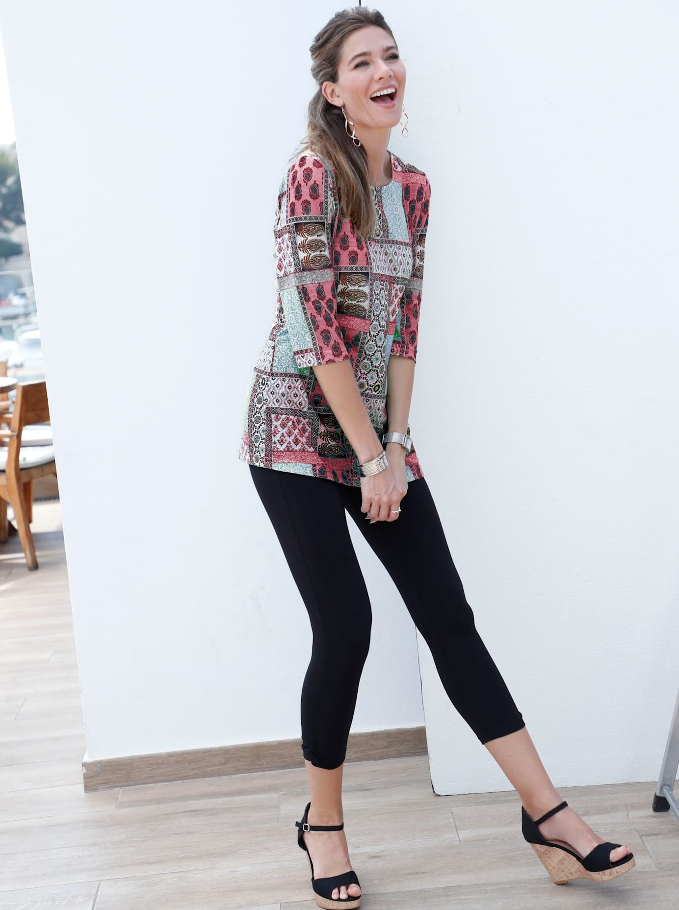 Classic Basics Print-Shirt »Longshirt«, (1 tlg.)