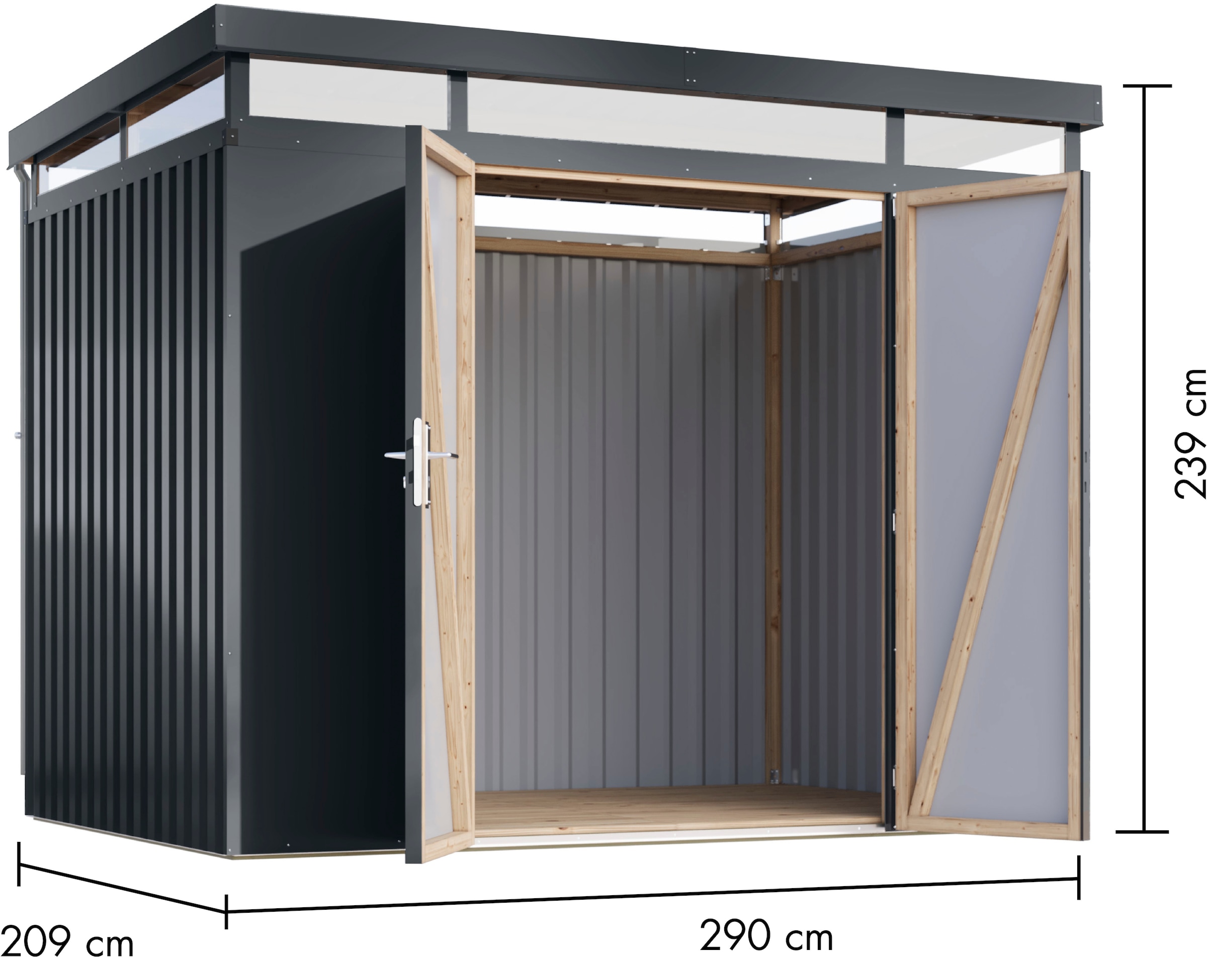 Karibu Gerätehaus »Titanium 3« Made in Germany