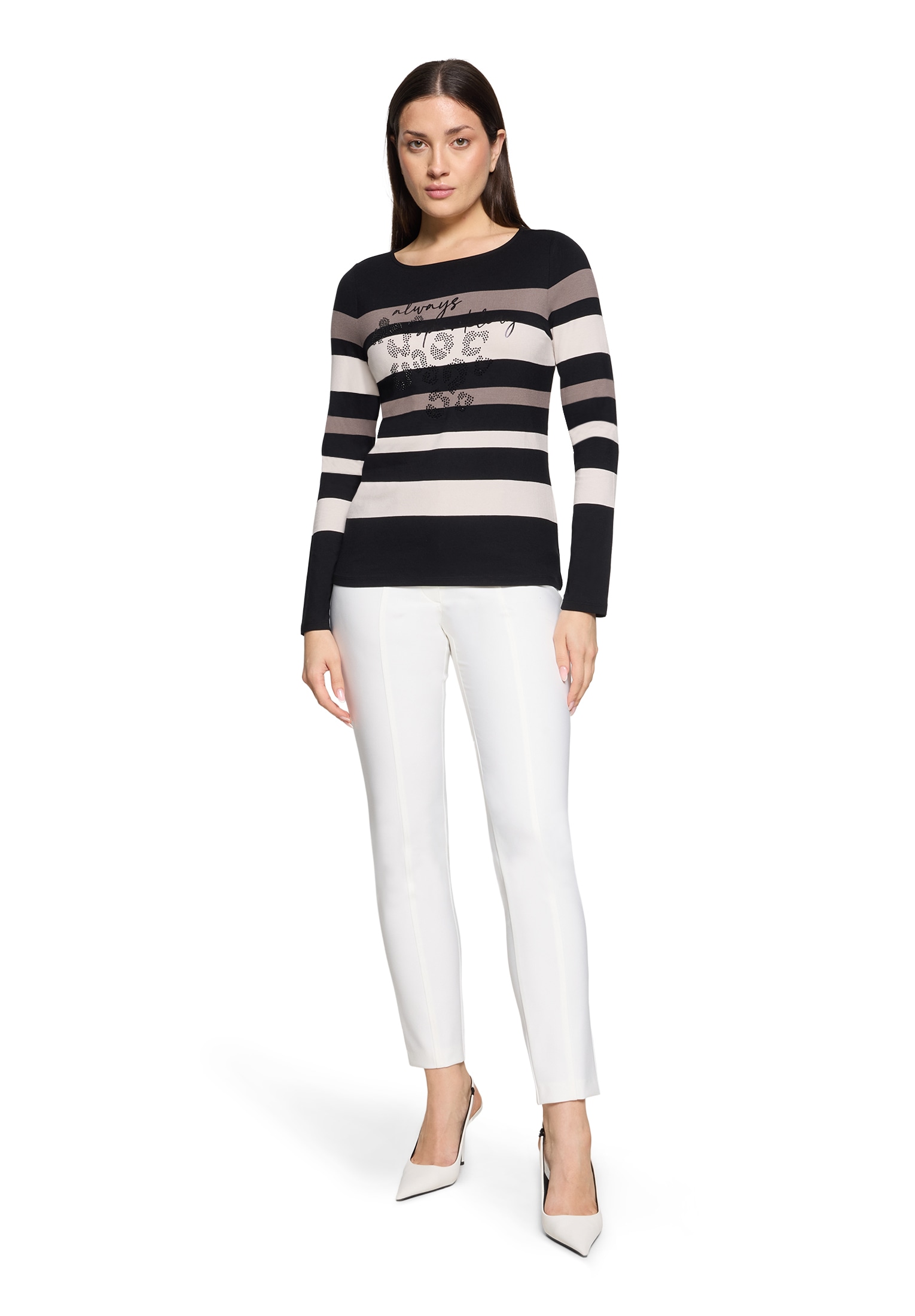 Betty Barclay Kurzarmshirt »Damen Ringelshirt mit U-Boot-Ausschnitt« 1 Stk. tlg.