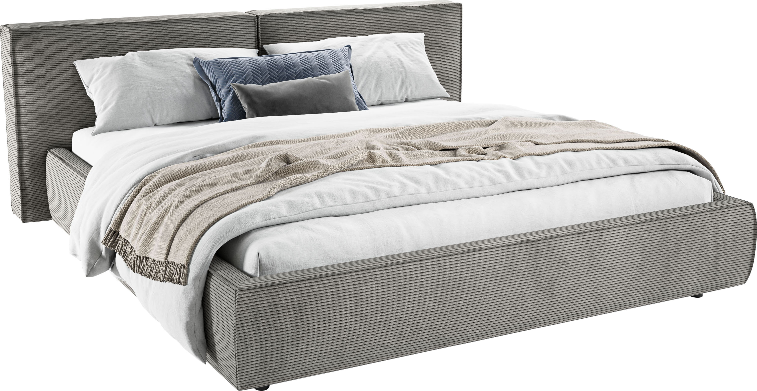 Home affaire 1100000002199 "Adrina mit Biesenoptik, Feincord und Luxus-Microfaser" bis 280kg, auch in Überlänge 220 cm, 4 Breiten bis 200cm