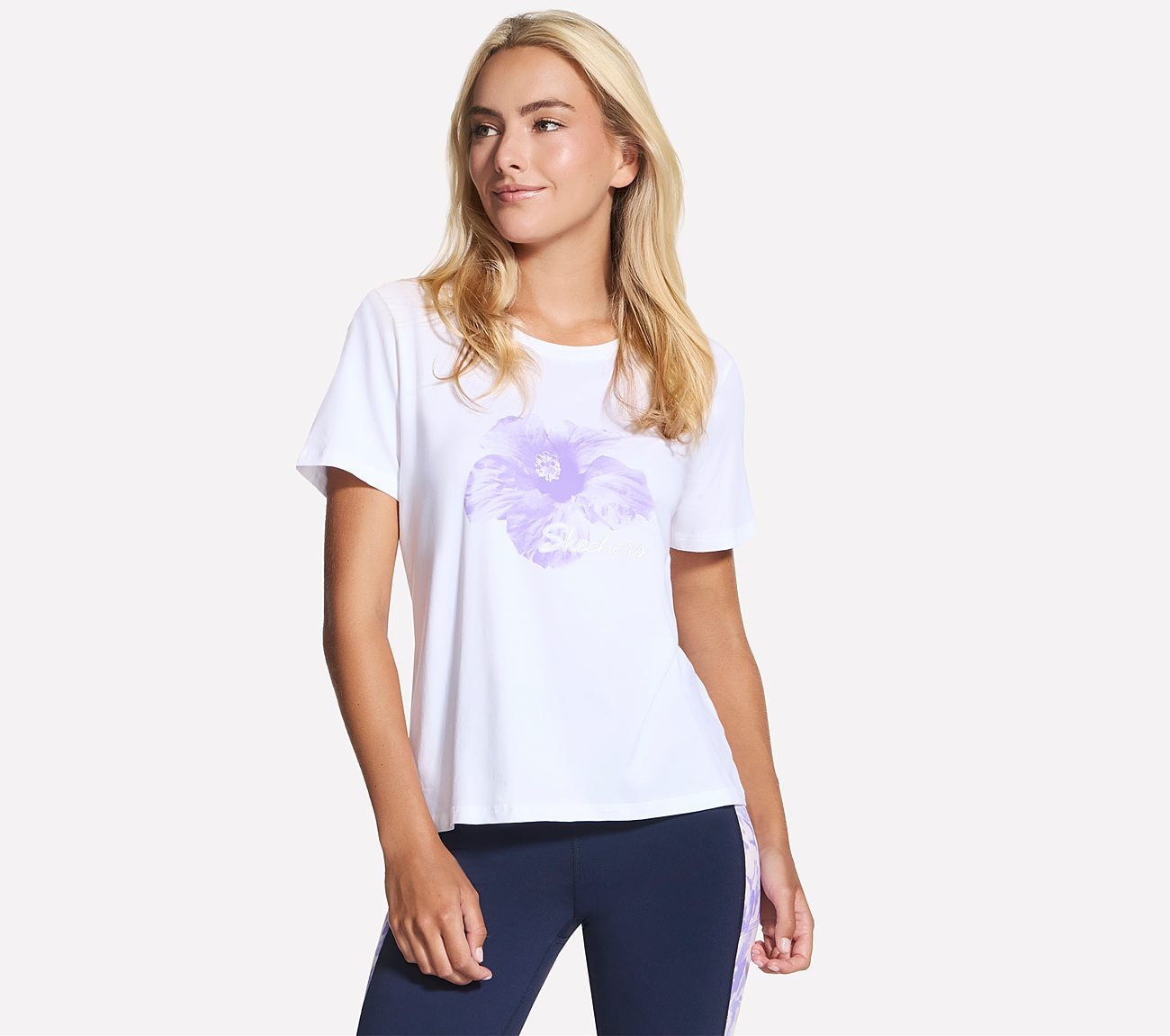 Skechers T-Shirt "Womens T- Shirt" aus Baumwolle und Elasthan, für Erwachsene, auch in großen Größen