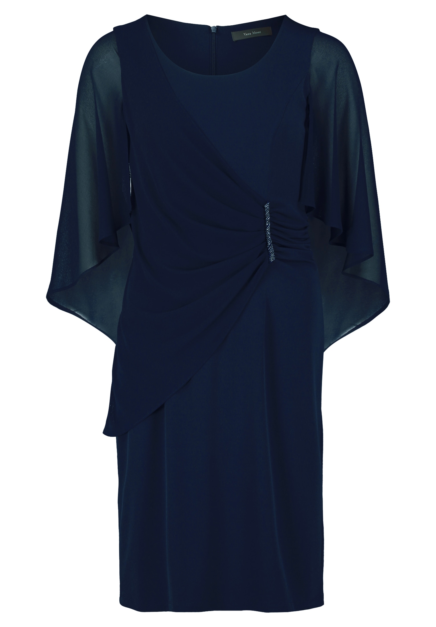 Vera Mont Cocktailkleid »Vera Mont Damen Cocktailkleid mit Raffung«, Materialmix