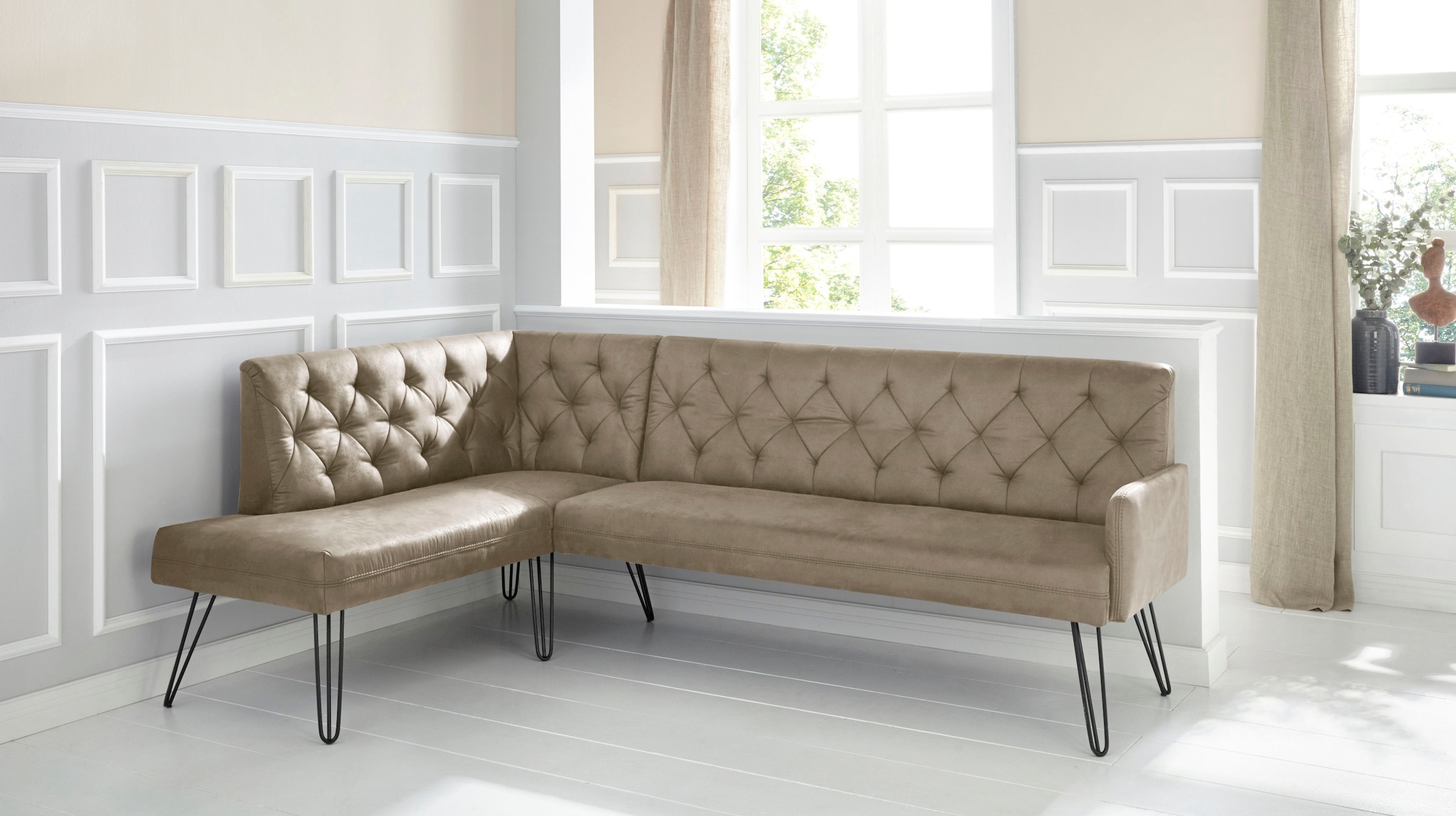 exxpo - sofa fashion Eckbank »Doppio«, Frei im Raum stellbar