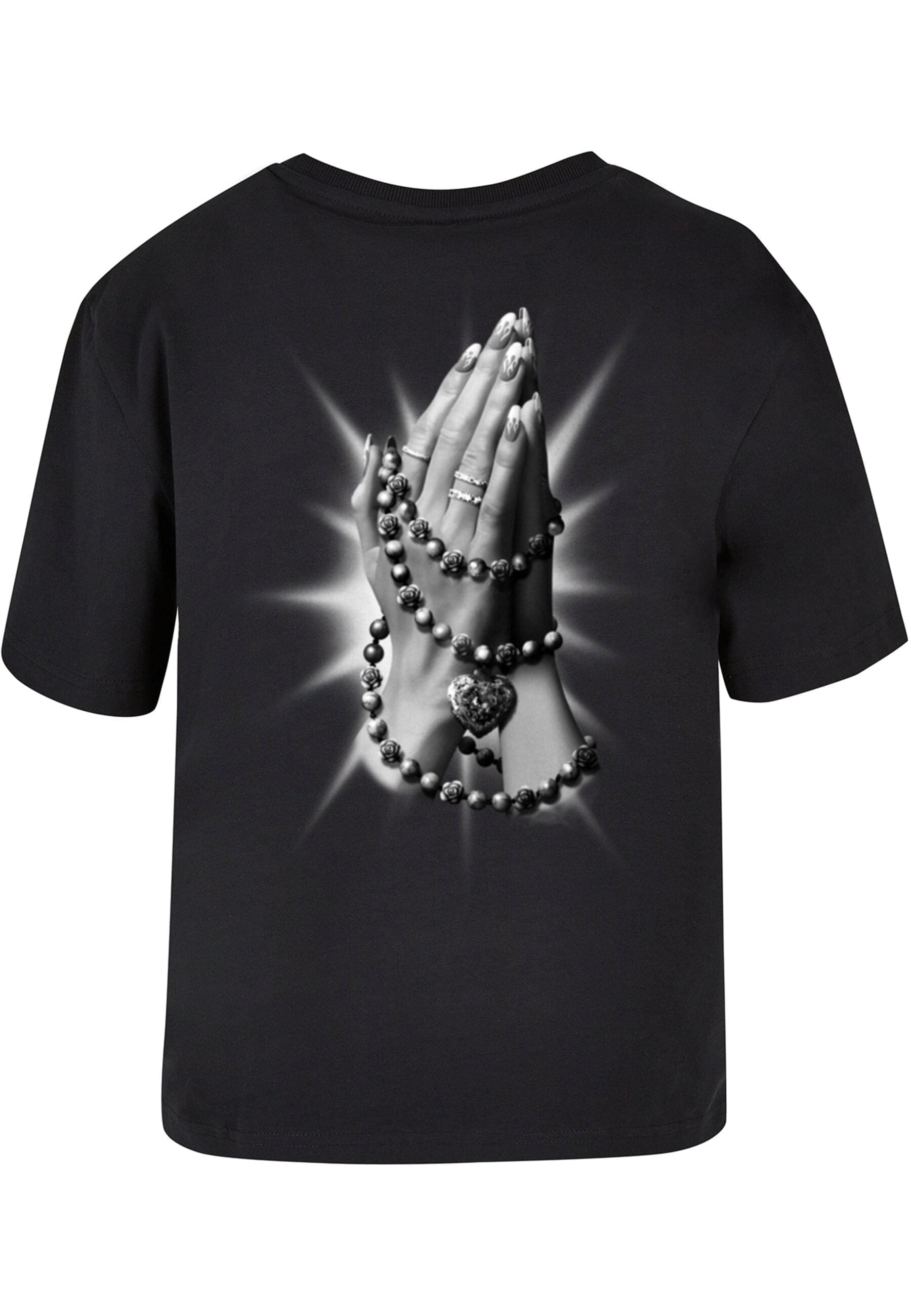 Miss Tee T-Shirt »Miss Tee Damen Praying Hands Tee«, (1 tlg.)