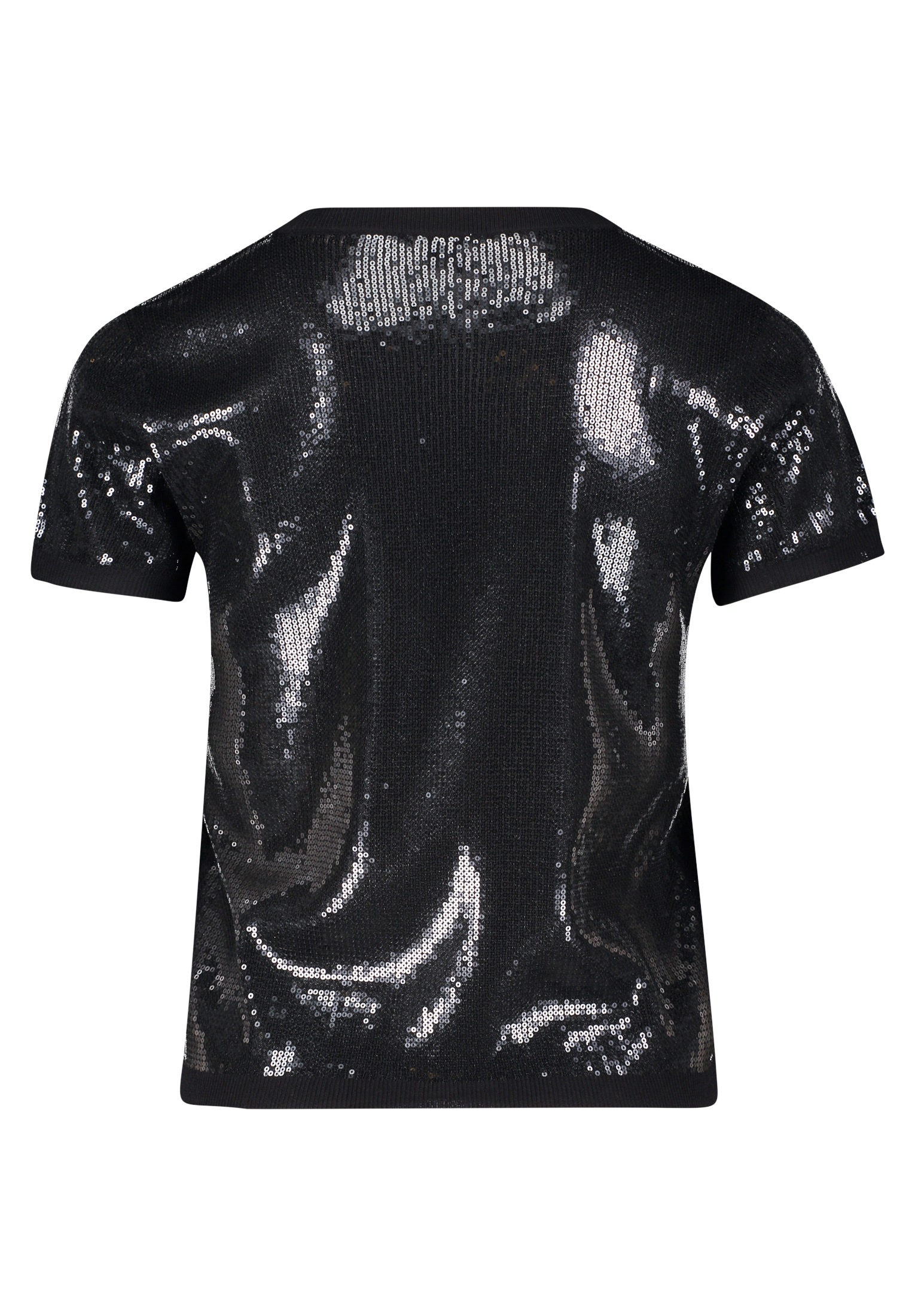 Thumbnail - Vera Mont Kurzarmshirt "Damen Basic-Strickpullover mit Rundhalsausschnitt" 1 Stk. tlg. Pailletten