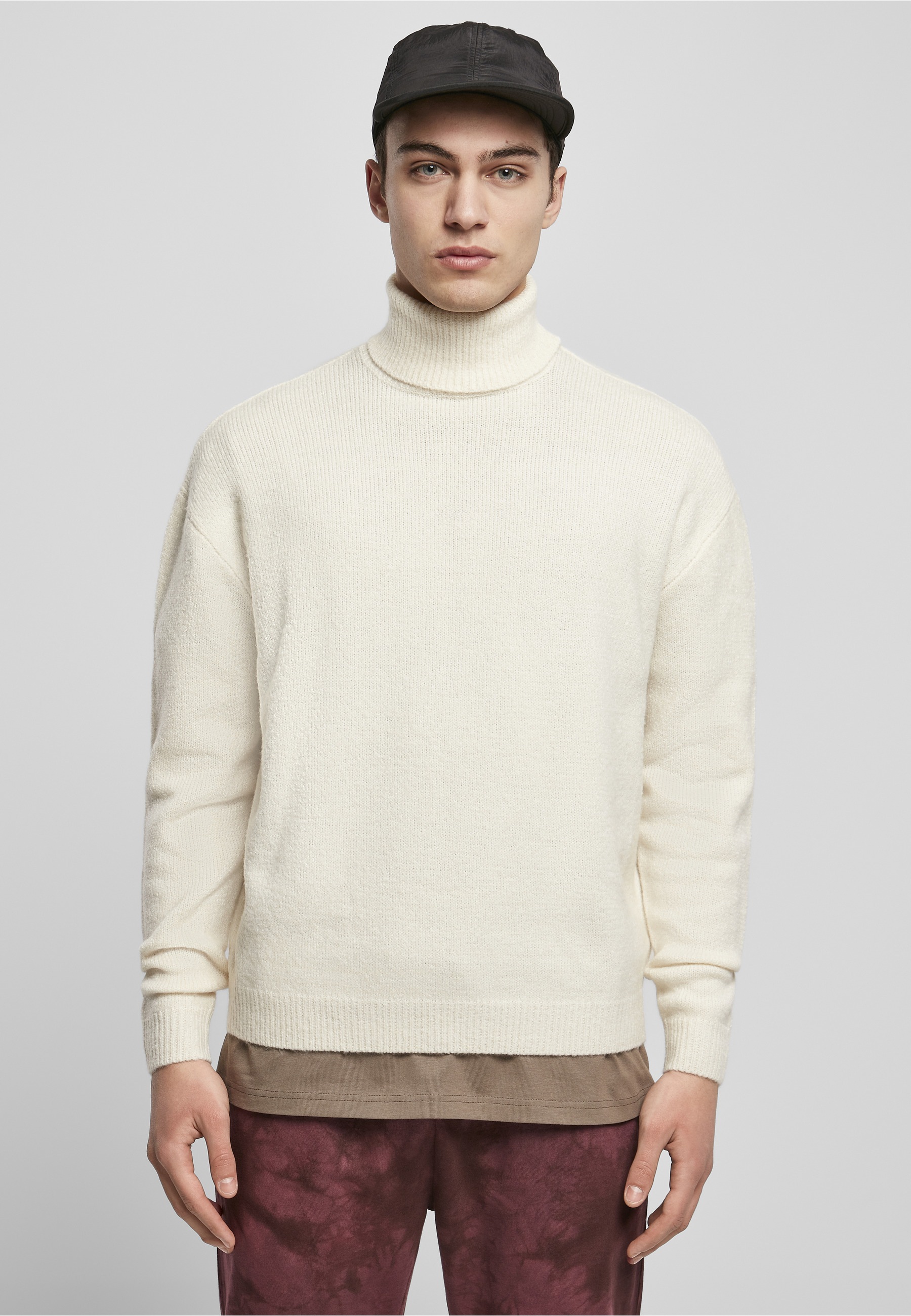 URBAN CLASSICS Sweatshirt »Urban Classics Herren Oversized Roll Neck Sweater«, 1 Stk.
