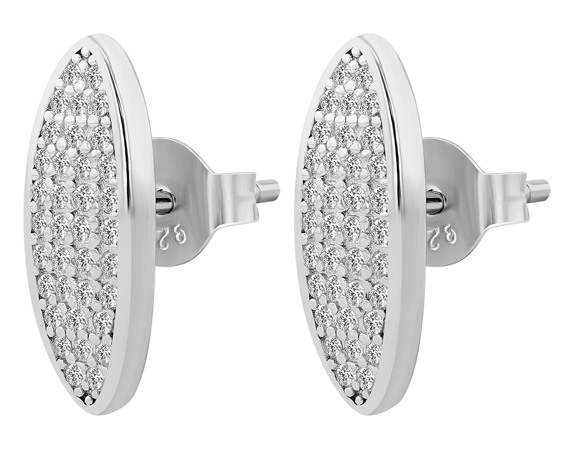 Adelia´s Paar Ohrhänger "Ohrringe – Ohrstecker aus 925 Silber mit Zirkonia" Ideal als Geschenk zum Muttertag