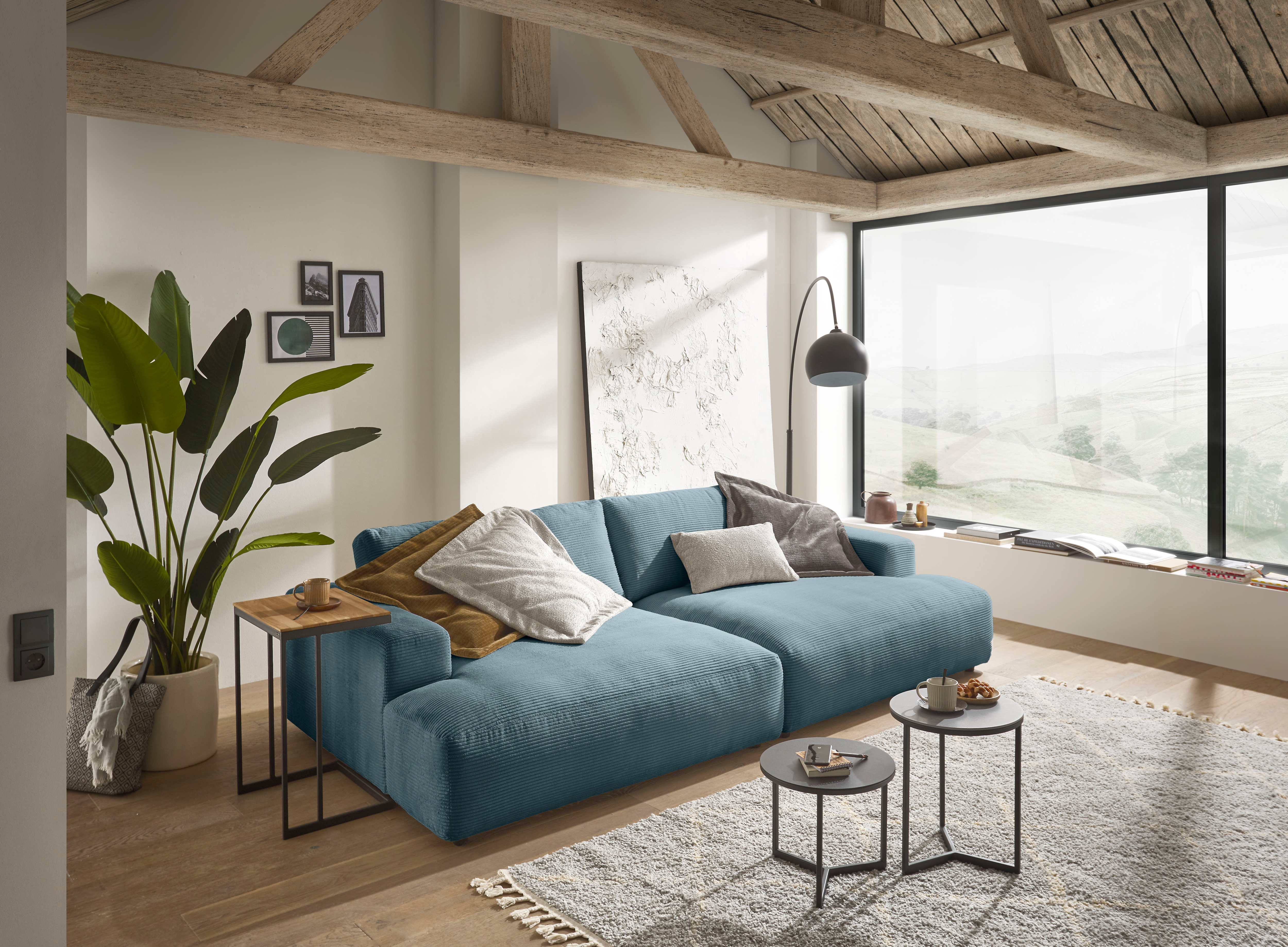 Musterring Loungesofa "Lucia Big Sofa, bequem, Mega-Sitzfläche, Cord Bezug, viel Platz" Cord-Bezug, Breite 292 cm