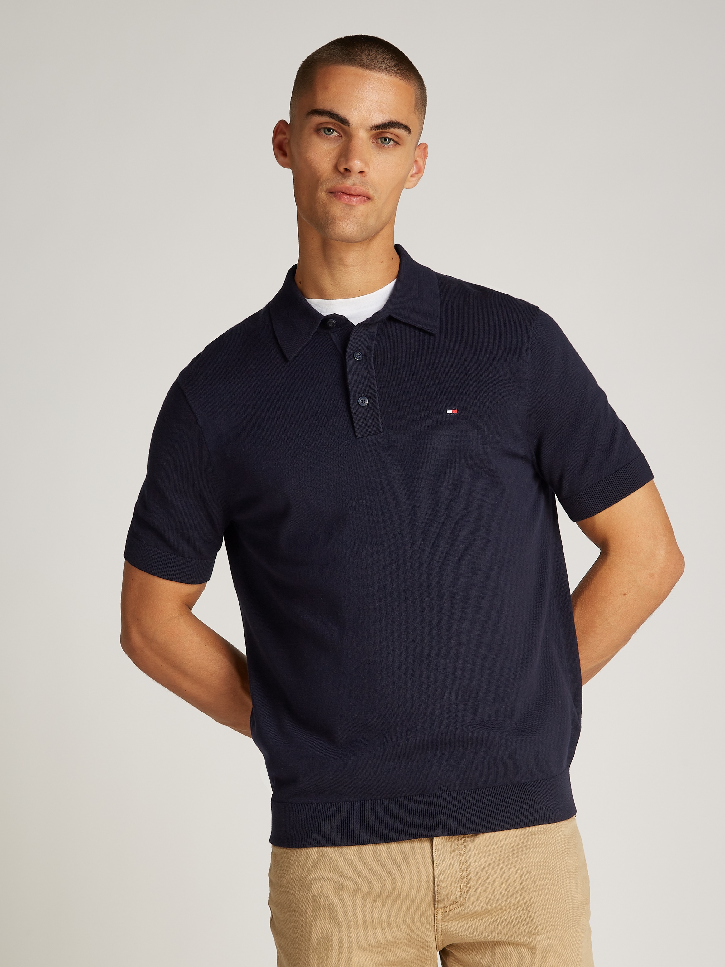 Tommy Hilfiger Poloshirt "ESSENTIAL COTTON KNITTED POLO" günstig online kaufen