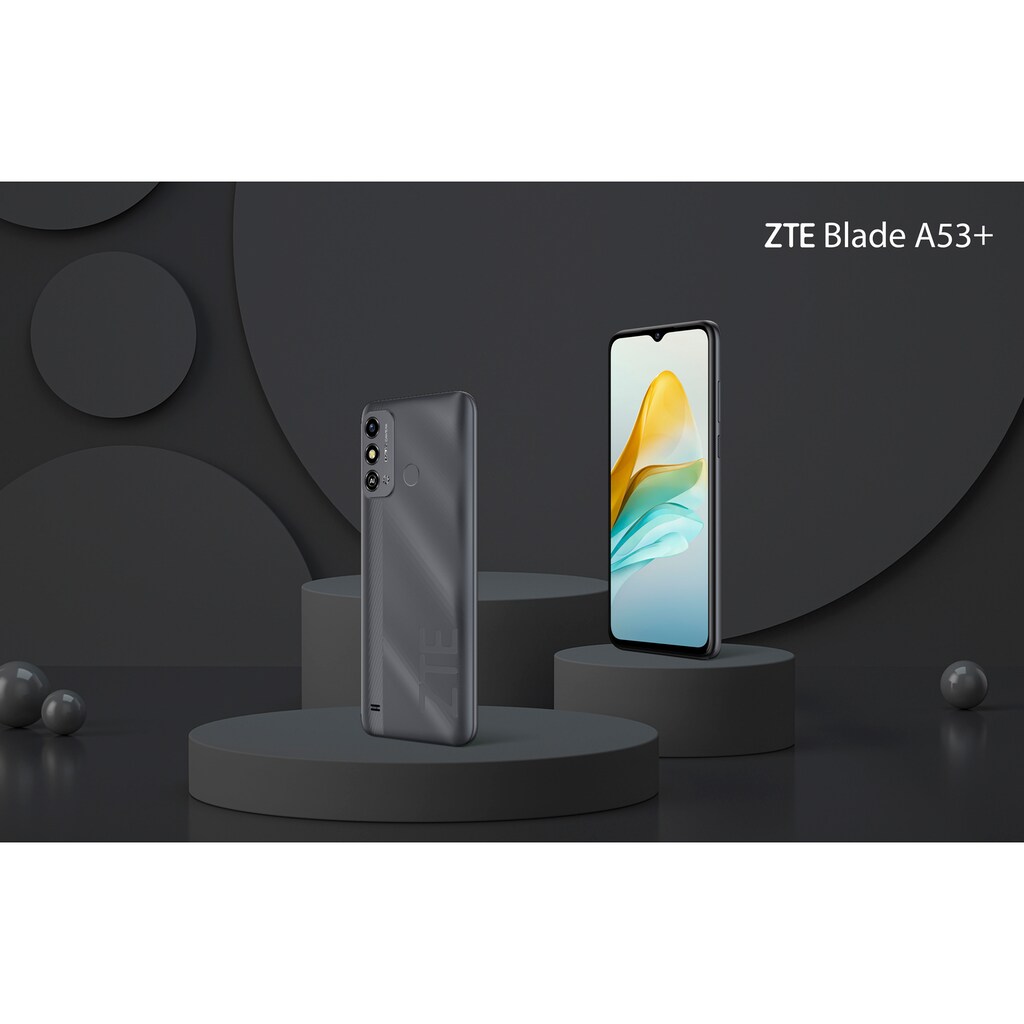 ZTE Smartphone »Blade A53+«, grau, 16,56 cm/6,52 Zoll, 64 GB Speicherplatz, 13 MP Kamera