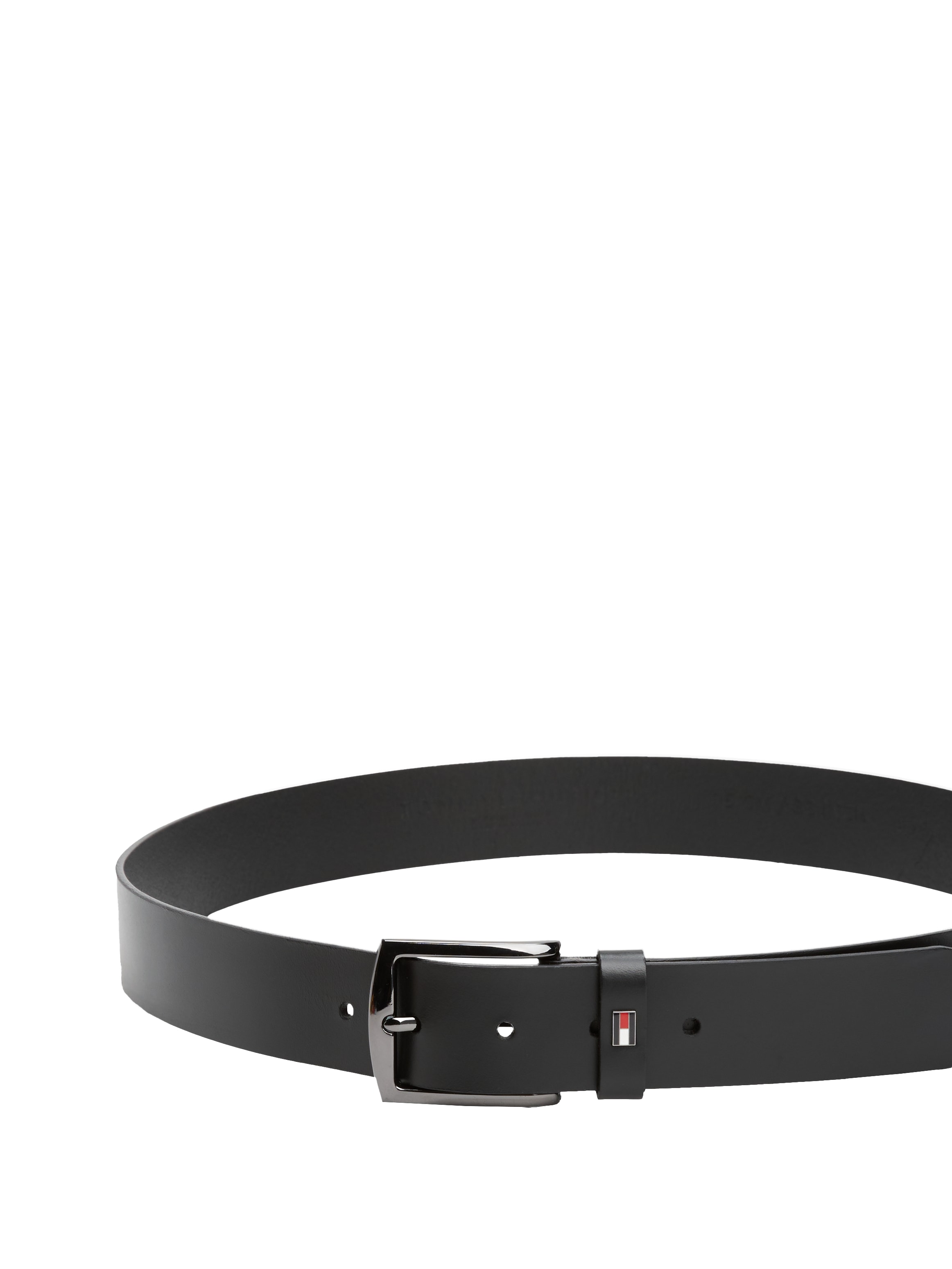 Tommy Hilfiger Ledergürtel »DENTON 3.5 EXT«, Einfachdornschließe, Metalllogo