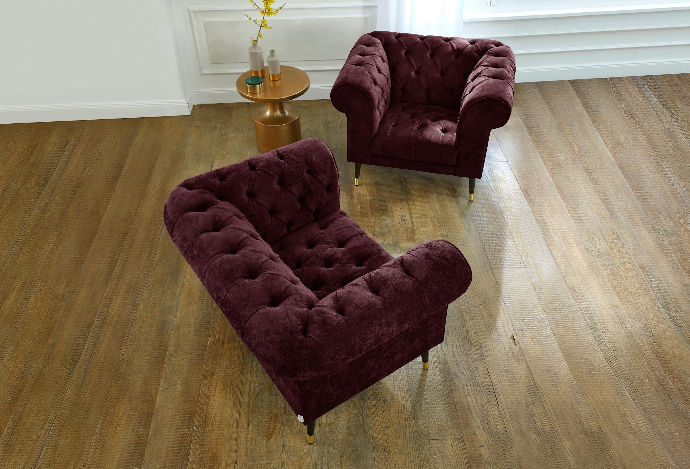 Home affaire Loveseat "Tinnum Loveseat, Chesterfield Sessel" günstig online kaufen