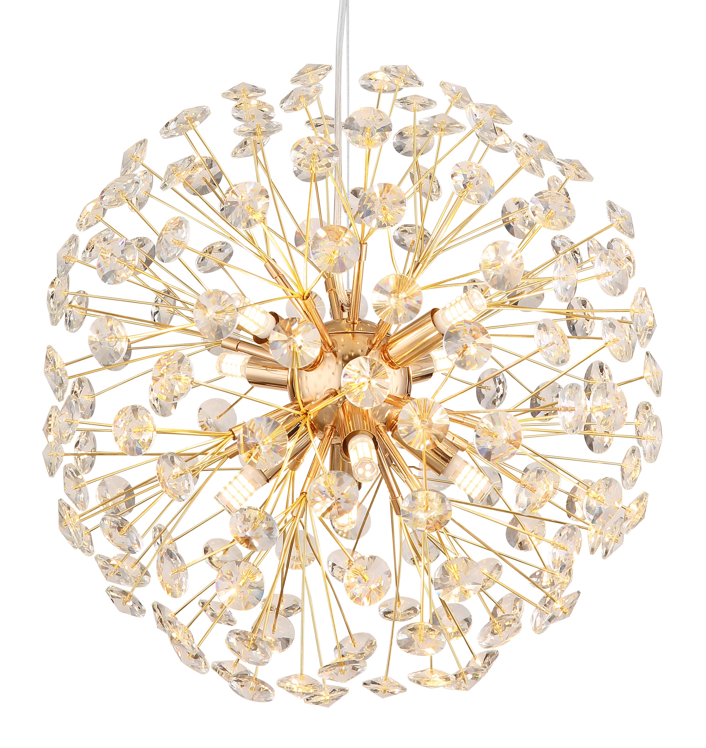 GLOBO LIGHTING Hängeleuchte »KATRINA« G9 1 Stk. Warmweiß Luster Hängelampe Esszimmer Esstisch-Lampe elegant