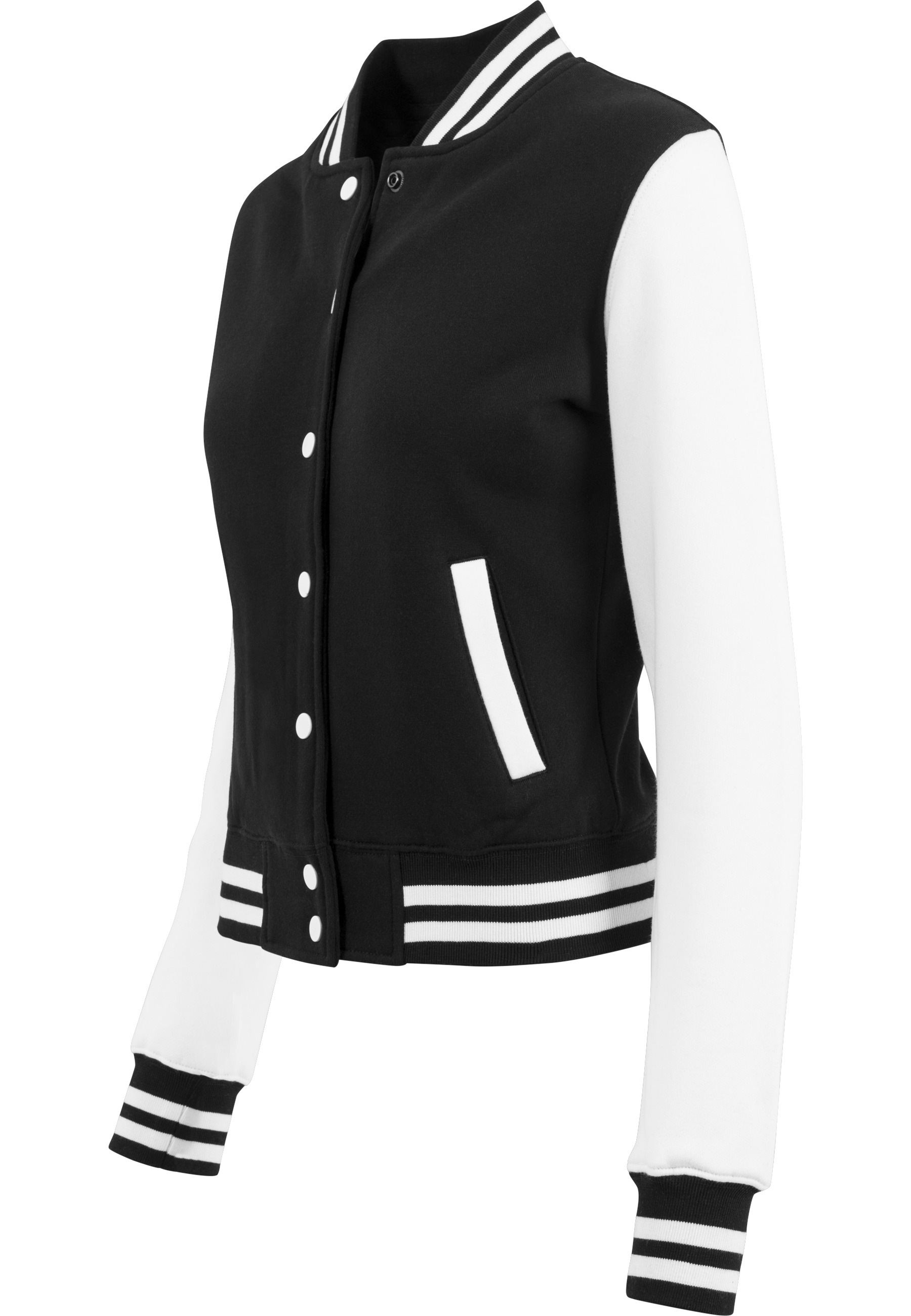 Thumbnail - URBAN CLASSICS Allwetterjacke "Urban Classics Damen Ladies 2-tone College Sweatjacket" 1 Stk. tlg. ohne Kapuze