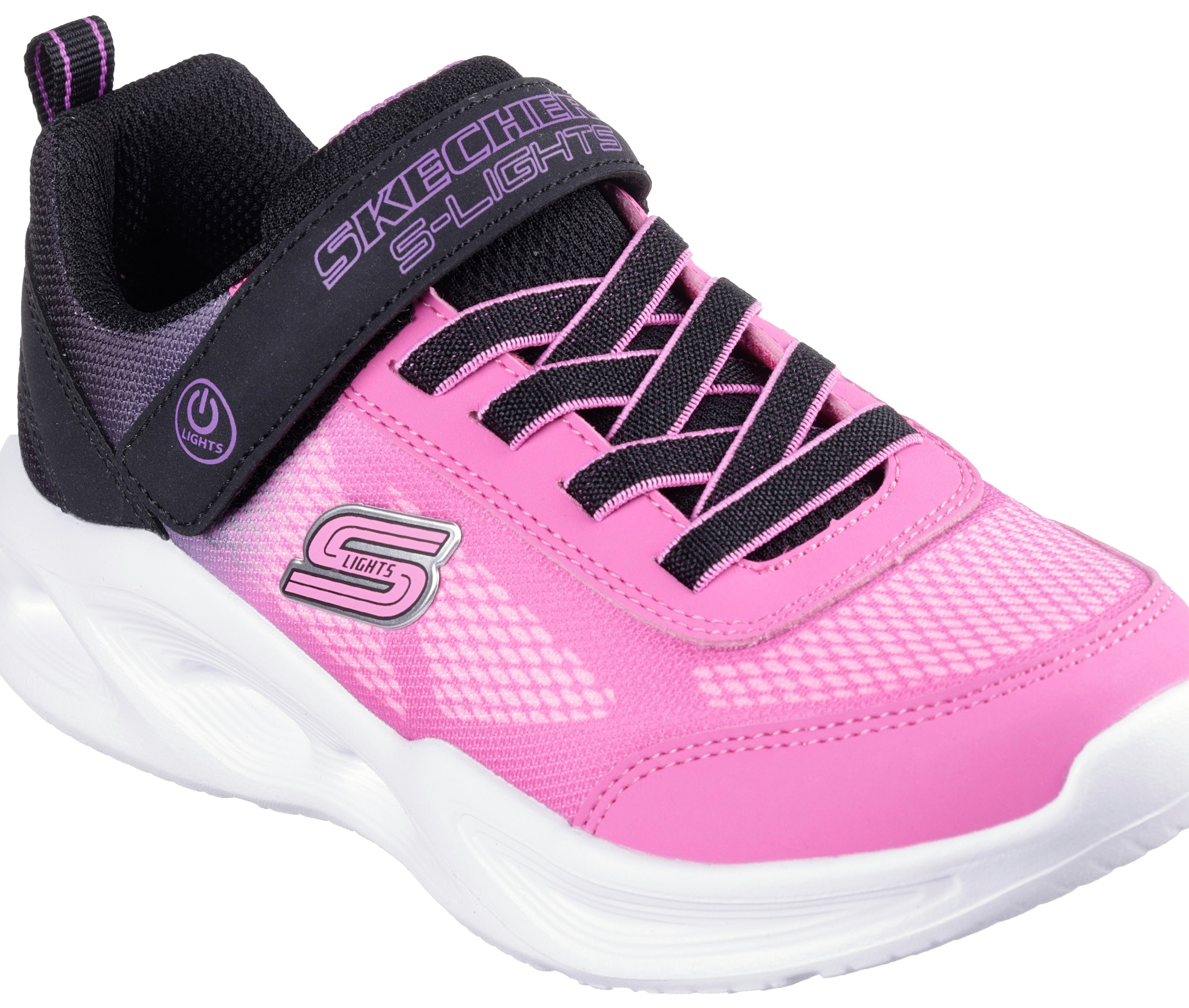 Skechers Kids Sneaker »SKECHERS SOLA GLOW«, Blinkschuh, LED Schuh, Klettschuh mit blinkdender Sohle