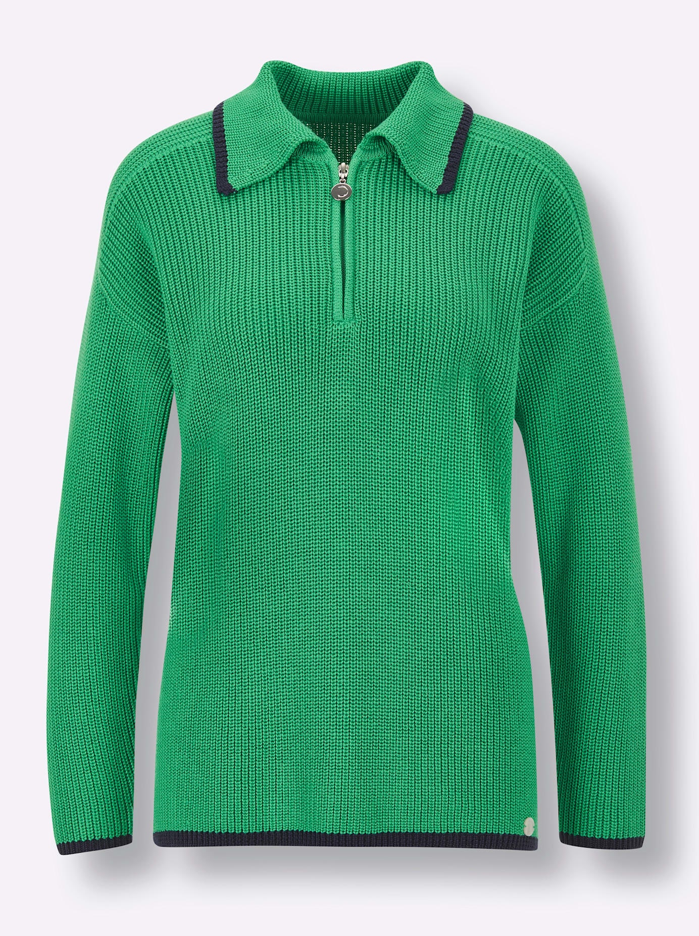 CREATION L PREMIUM Polokragenpullover »Lyocell-Baumwoll-Pullover«