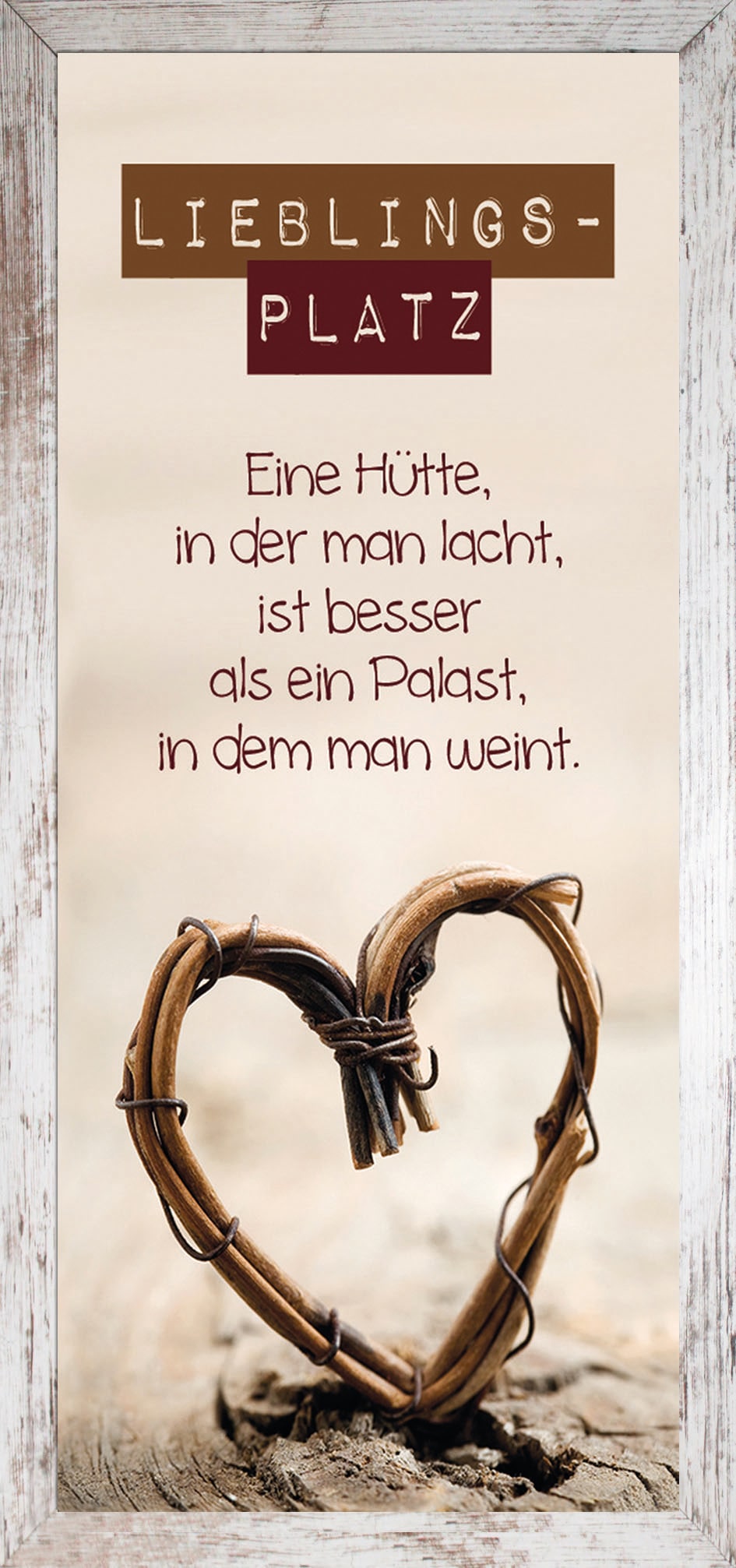 Bönninghoff Bild mit Rahmen "Lieblingsplatz" 1 Stk. tlg. günstig online kaufen