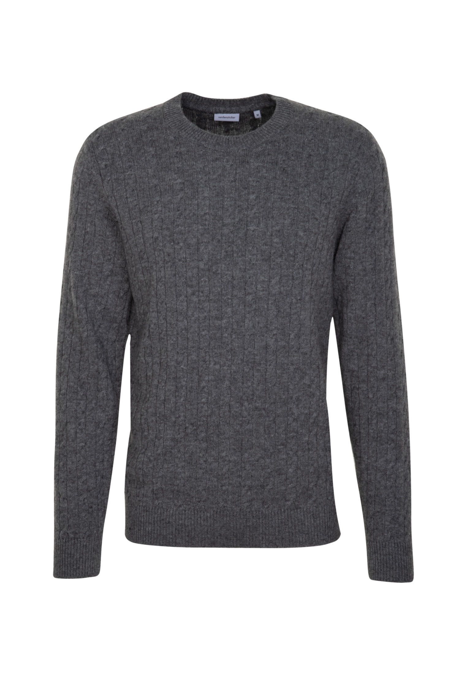 seidensticker Strickpullover »Regular«, Langarm Rundhals Zopfmuster