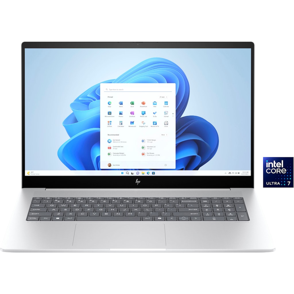 HP Notebook »17-da007«, 43,9 cm, / 17,3 Zoll, Intel, Core Ultra 7, ARC, 512 GB SSD