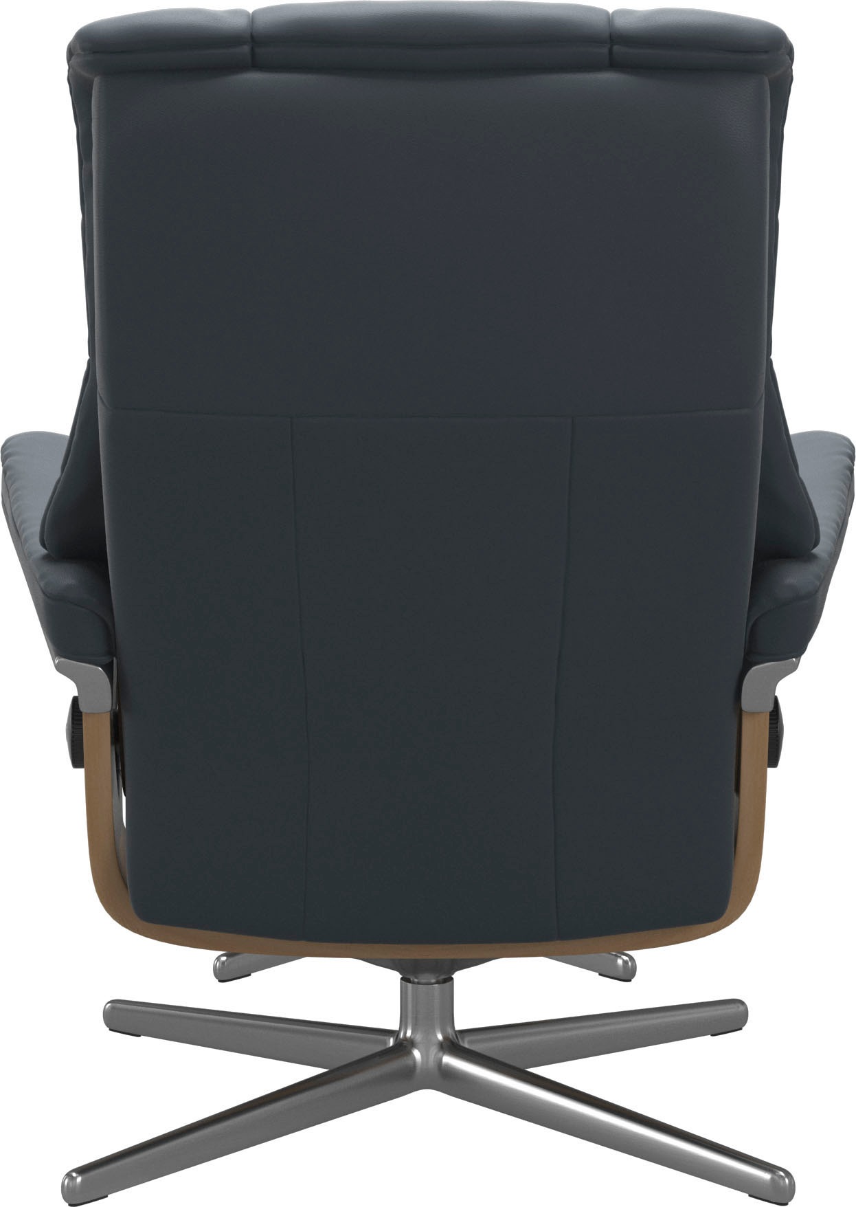 Stressless® Relaxsessel »Mayfair«, (Set, Relaxsessel mit Hocker), mit Hocker, mit Cross Base, Größe S, M & L, Holzakzent Eiche
