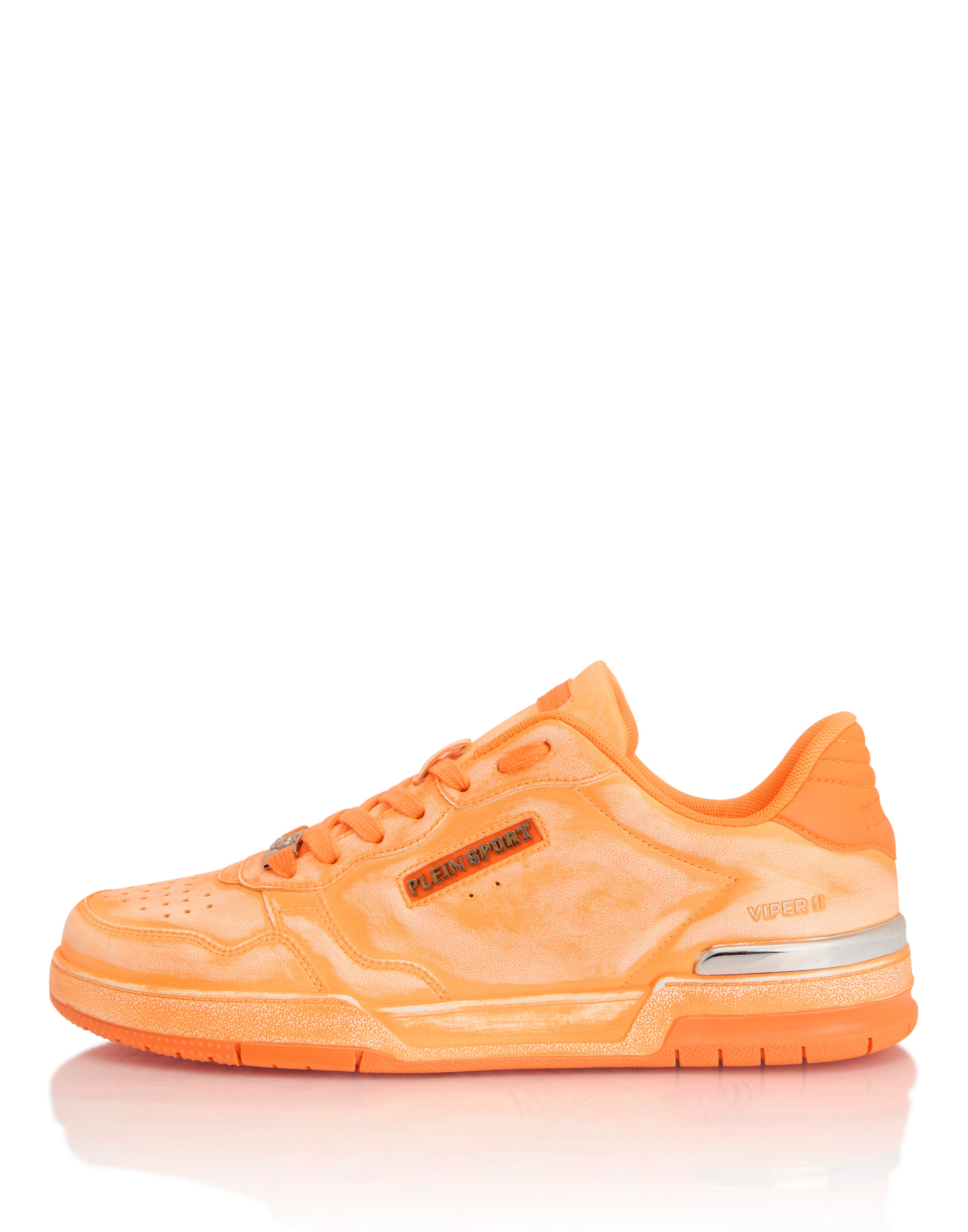 Sneaker PLEIN SPORT "VIPER II MAG // GEN.X.05", Herren, Gr. 41, Normalschaft, 86, orangefluo, Schuhe Sneaker 3