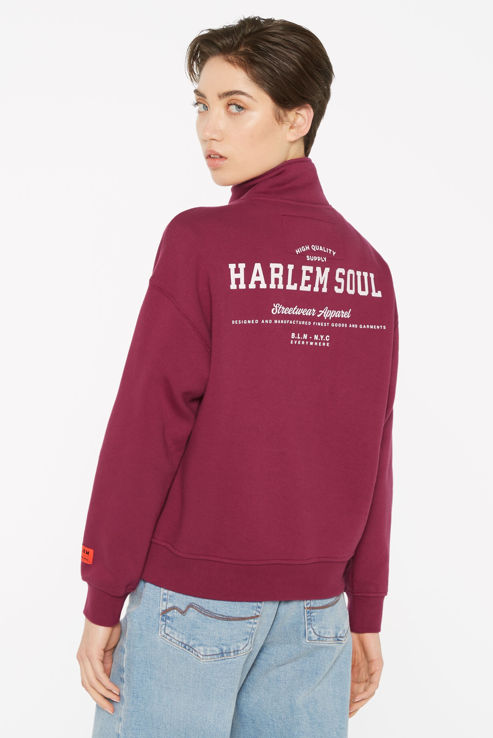 Harlem Soul Sweater, mit überschnittenen Schultern