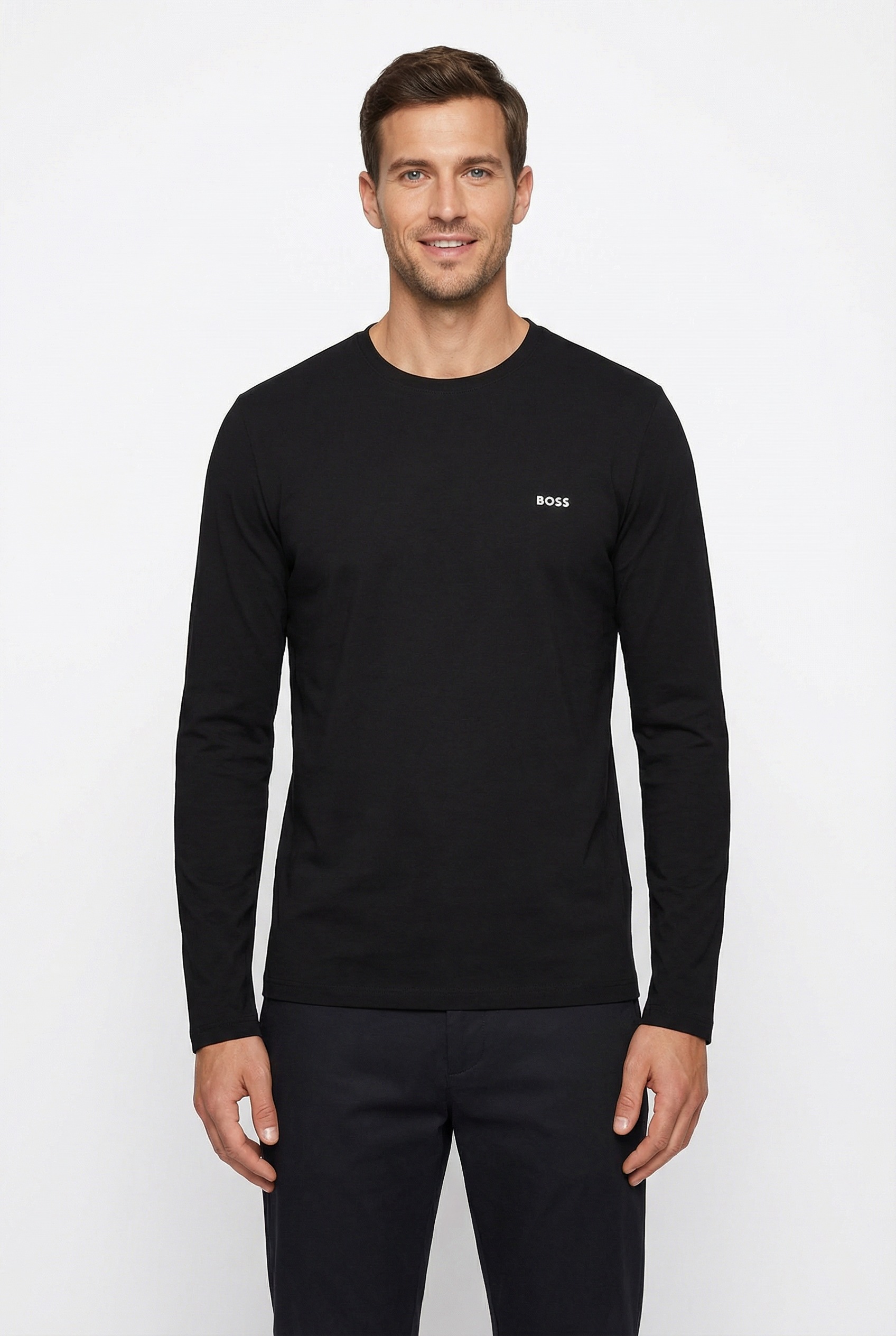 BOSS Langarmshirt "Mix&Match LS" mit Logoschriftzug günstig online kaufen