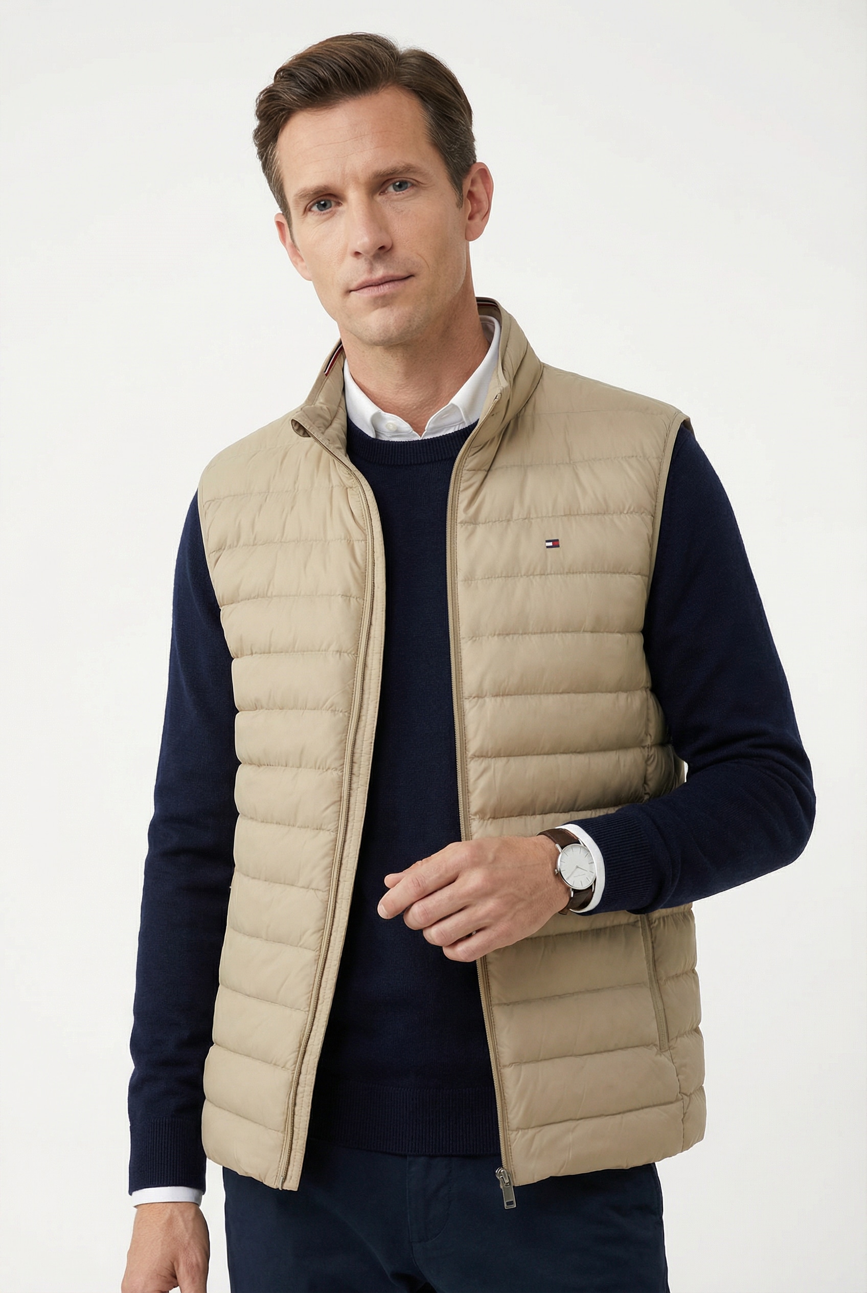 Tommy Hilfiger Steppweste "PACKABLE RECYCLED VEST" mit Logostickerei günstig online kaufen