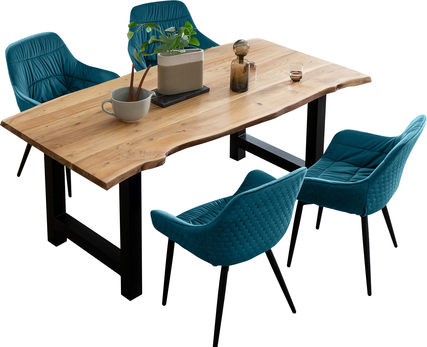 SalesFever Essgruppe, (Set, 5 tlg.), Massivholz geölt und zweifach gewachst