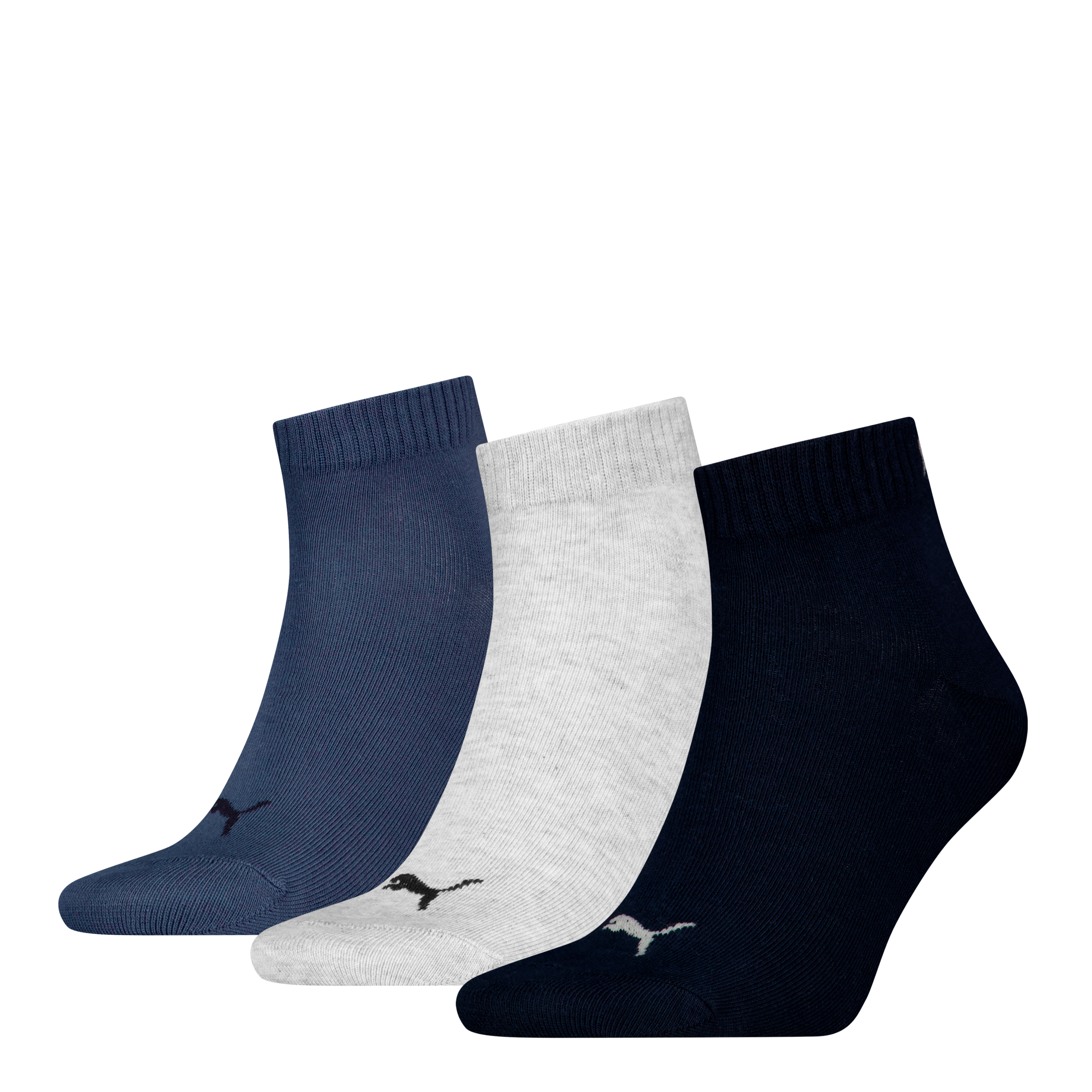 PUMA Kurzsocken "PUMA UNISEX QUARTER PLAIN 3P", (3 Paar, 3 Paar), mit klein günstig online kaufen