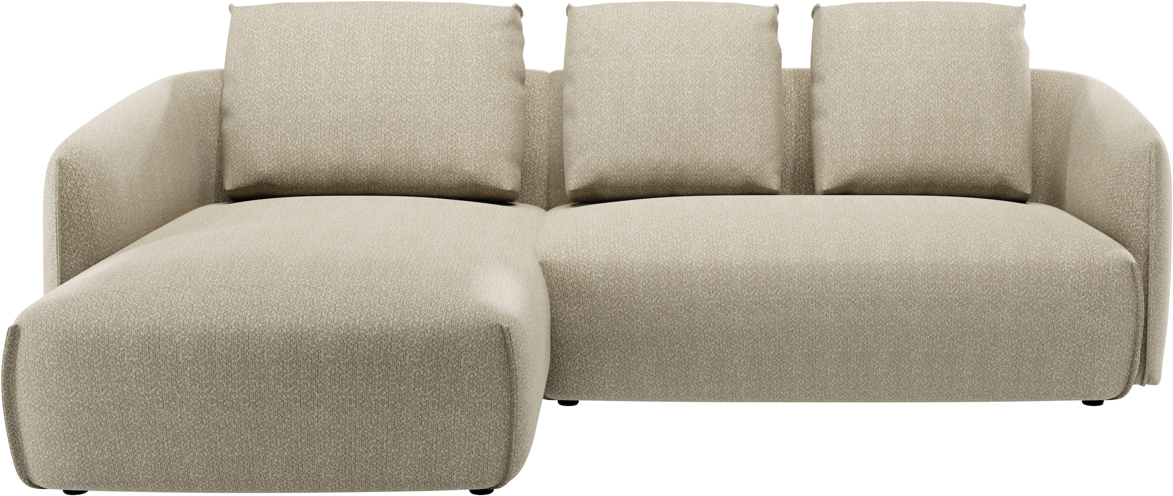 Guido Maria Kretschmer Home&Living Ecksofa »Shawn Designsofa mit elegant geschwungen Armlehnen, L-Form«, bequem, organischer Form, mit hochwertigem Bezug