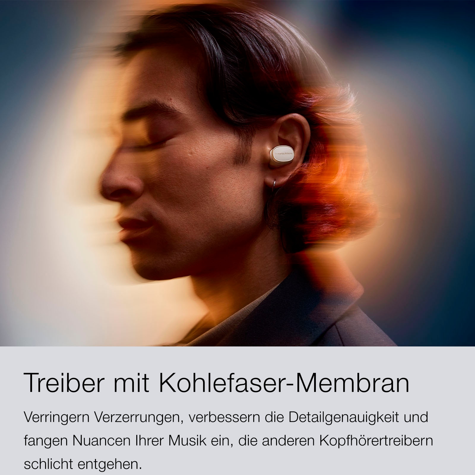 Bowers & Wilkins wireless In-Ear-Kopfhörer »Pi8«, Bluetooth, Active Noise Cancelling (ANC)-True Wireless