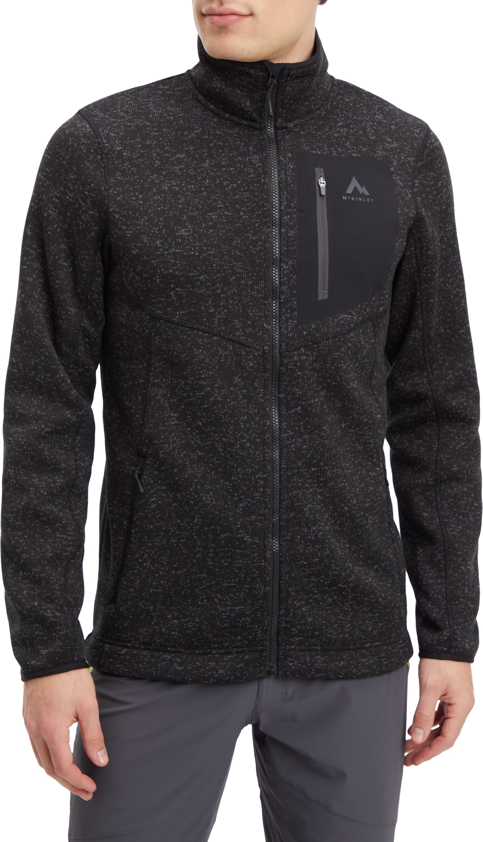 McKINLEY Fleecejacke "He.-Unterjacke Skeena III M" mit hohem Kragen, aus weichem Strickfleece, windabweisend