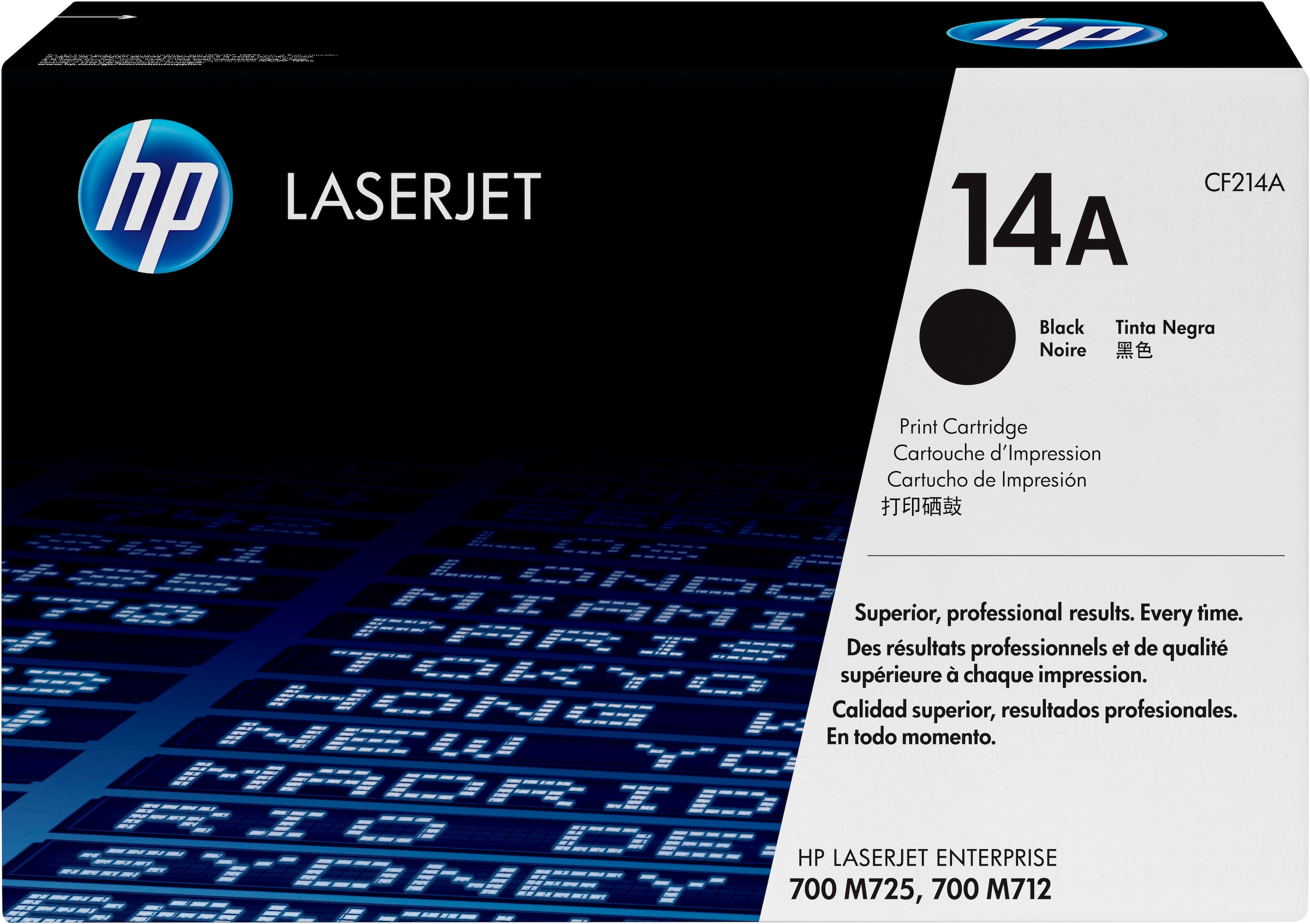 HP Tonerpatrone "HP original Toner 14, Größe A+X, Farbe:schwarz/black", schwarz, Tonerpatronen