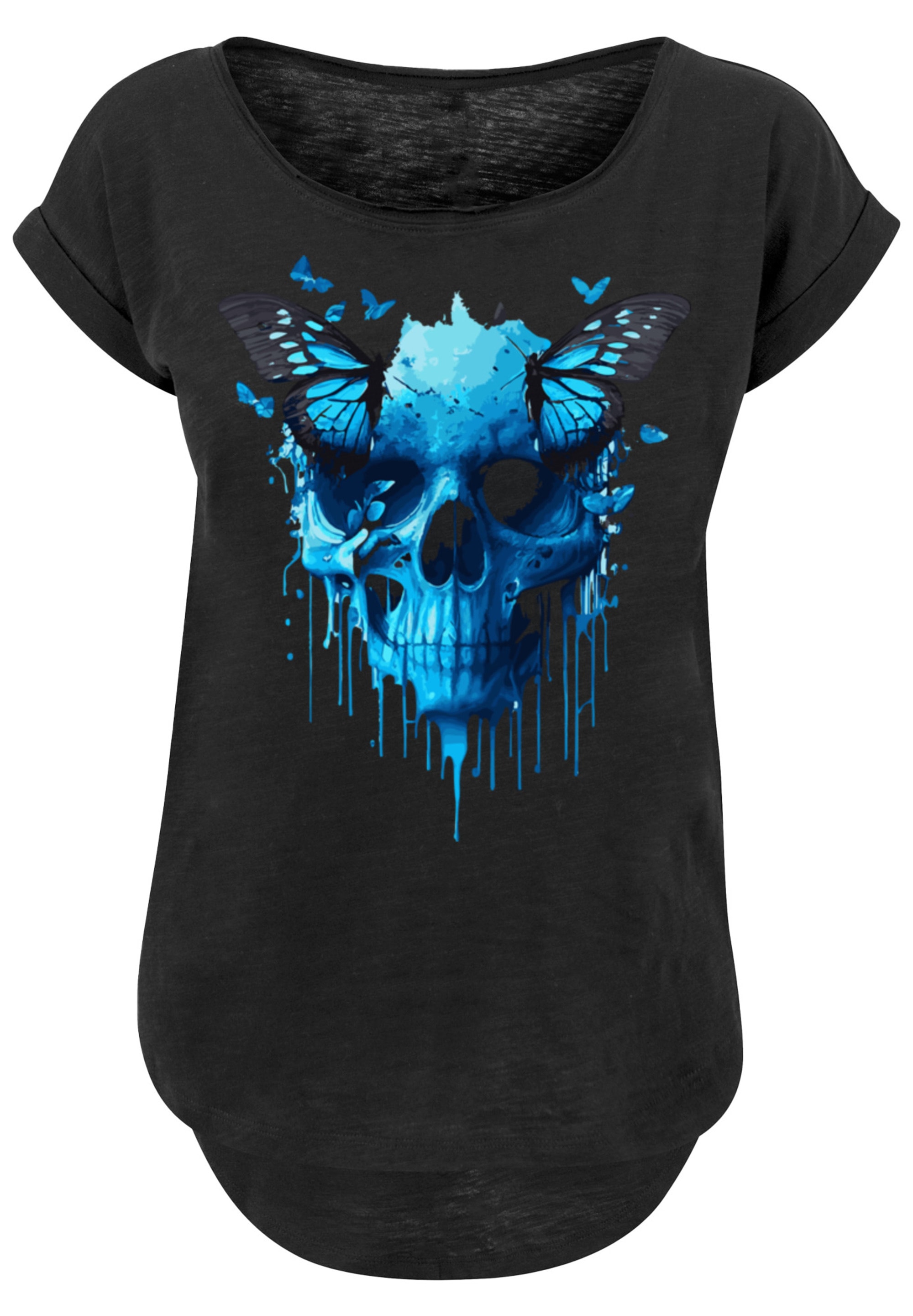 F4NT4STIC T-Shirt »Totenkopf mit Schmetterling«, BAUR Print | für kaufen