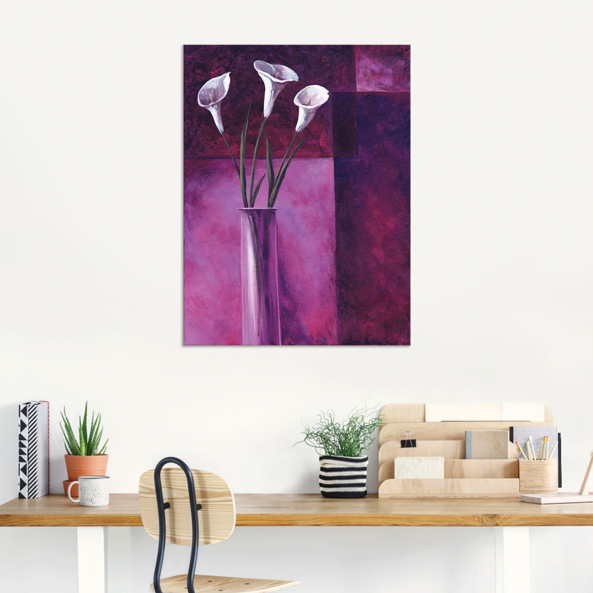 Artland Wandbild »Callas Lila«, Blumen, (1 St.), als Alubild, Leinwandbild,  Wandaufkleber oder Poster in versch. Größen kaufen | BAUR | Poster