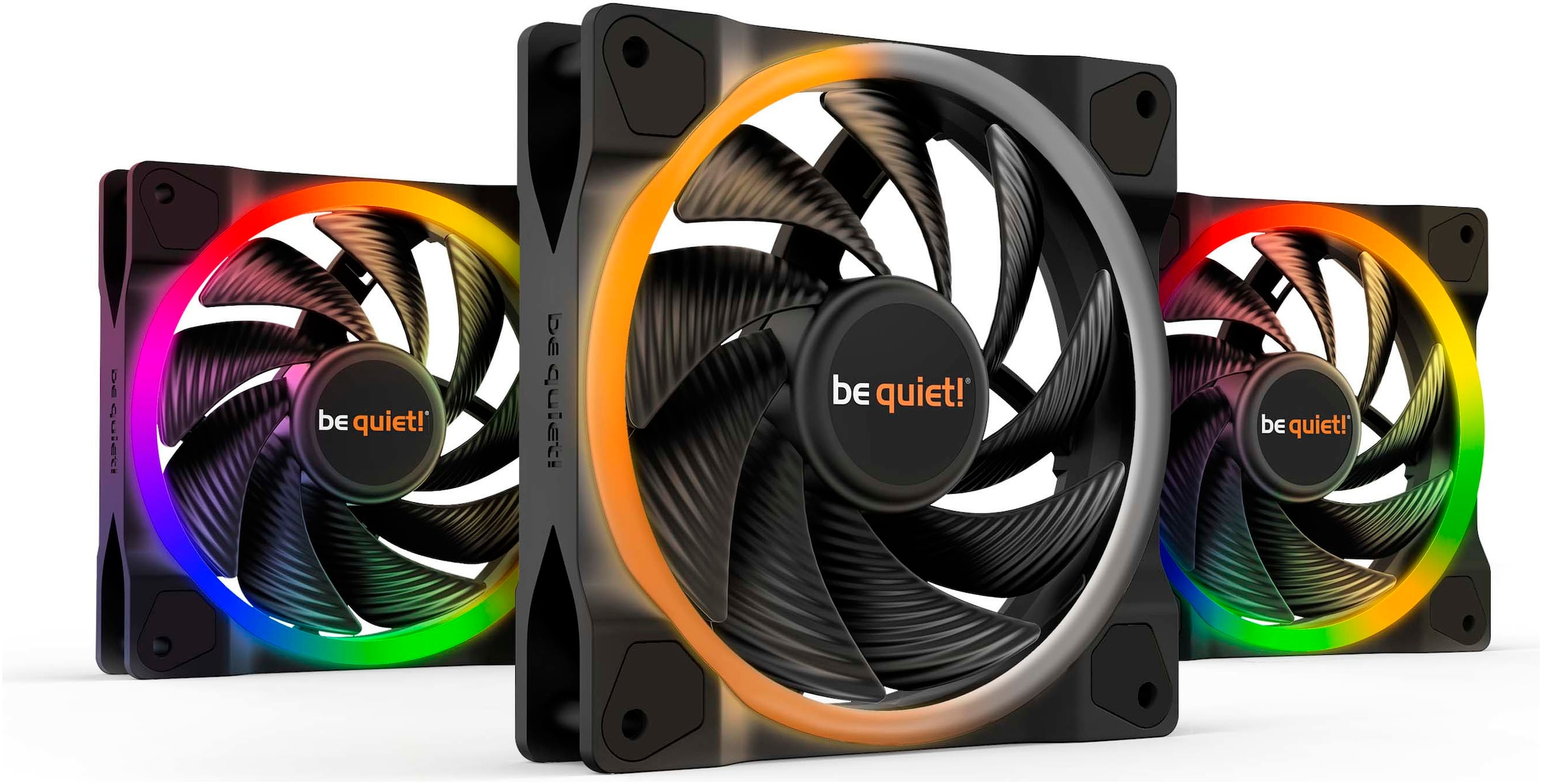 be quiet! Gehäuselüfter »Light Wings 120mm PWM high-speed Triple-Pack«, (Packung, 3 St.)