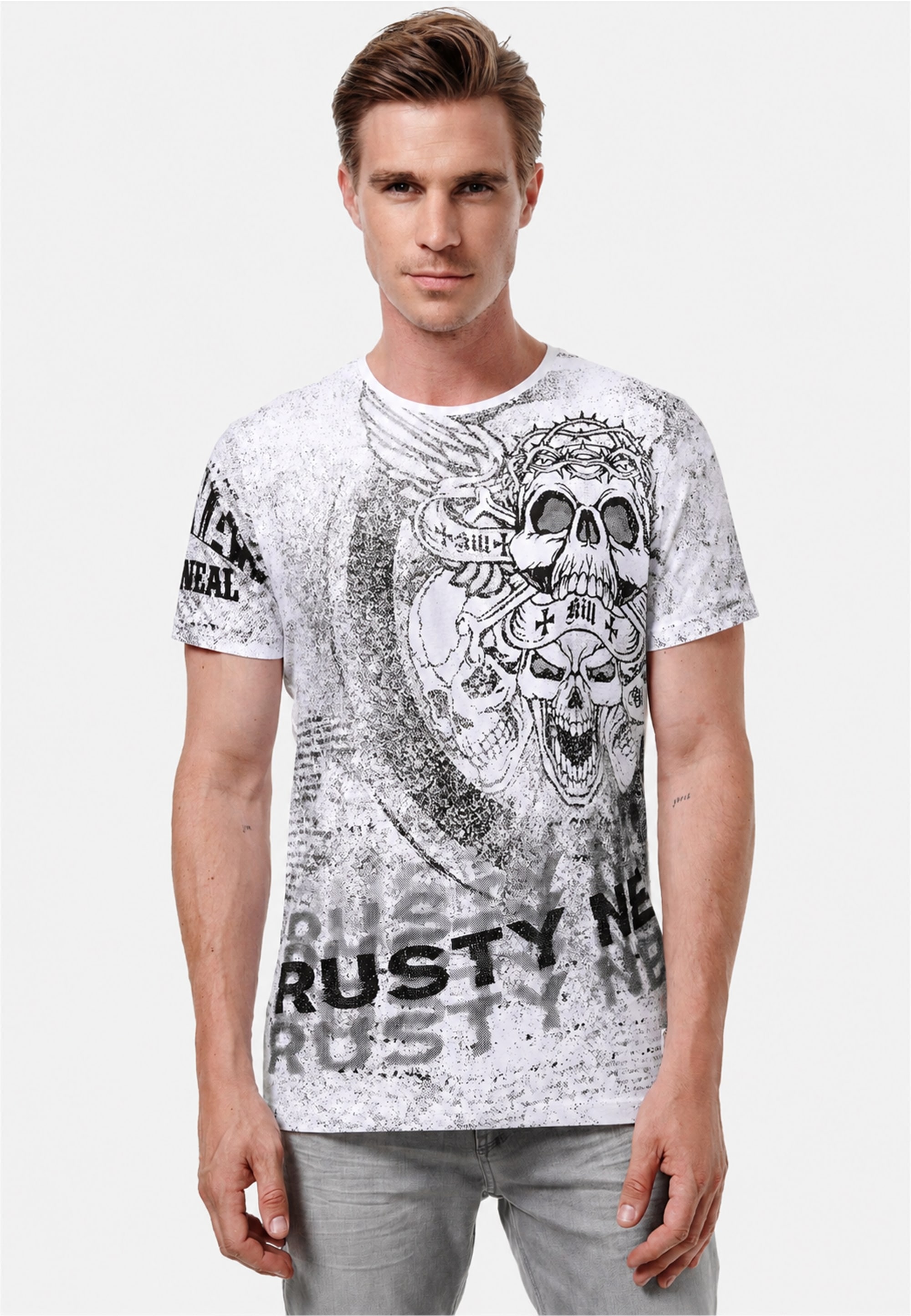Rusty Neal T-Shirt »15311« mit großflächigem Print-Motiv