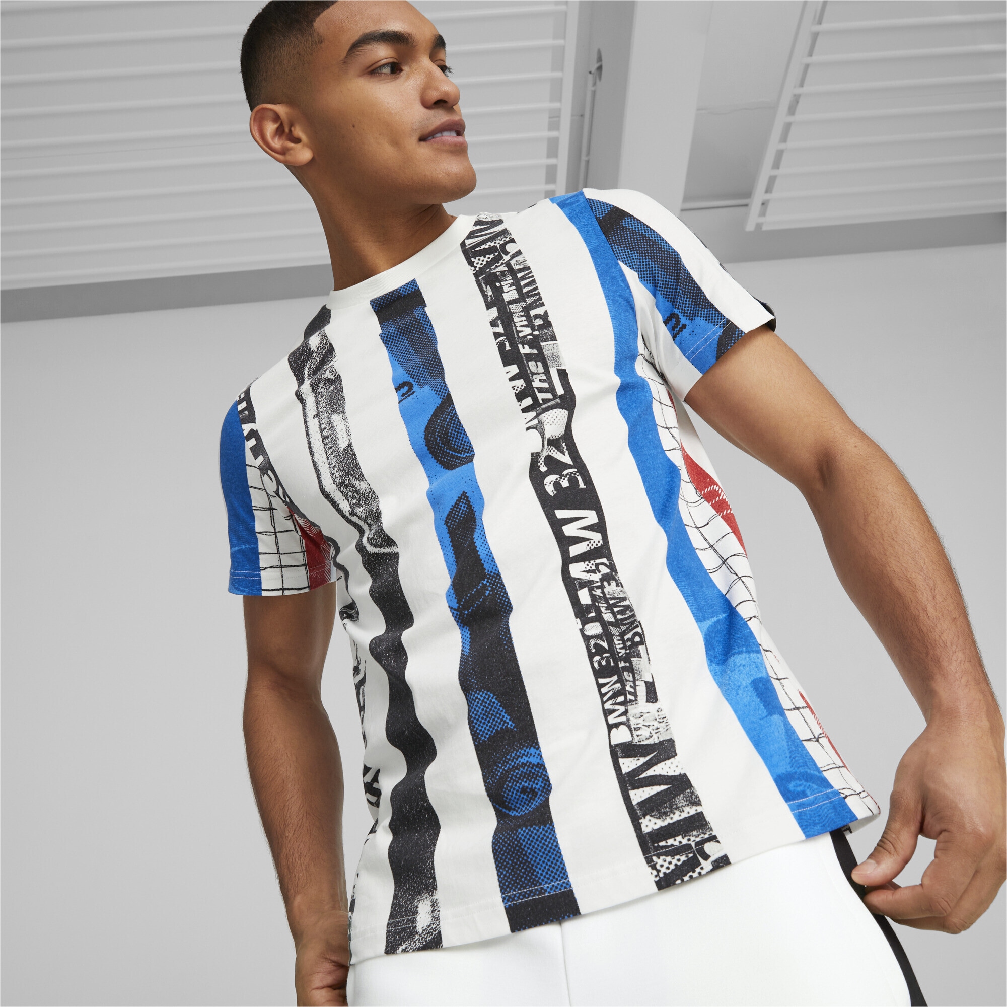 PUMA T-Shirt »BMW M Motorsport T-Shirt mit Streifen Herren«