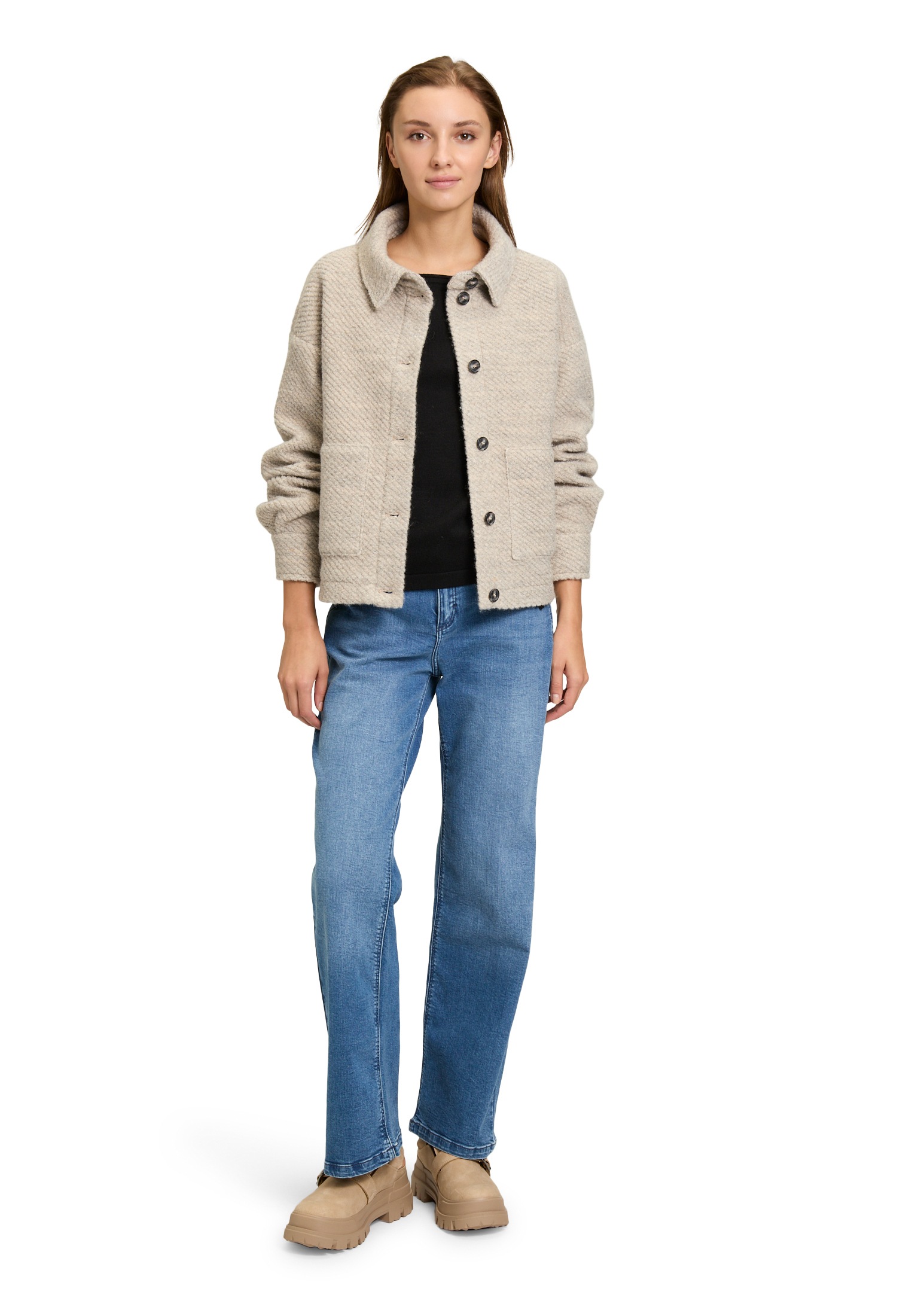 Cartoon Canvasjacke »Cartoon Casual-Jacke mit aufgesetzten Taschen«