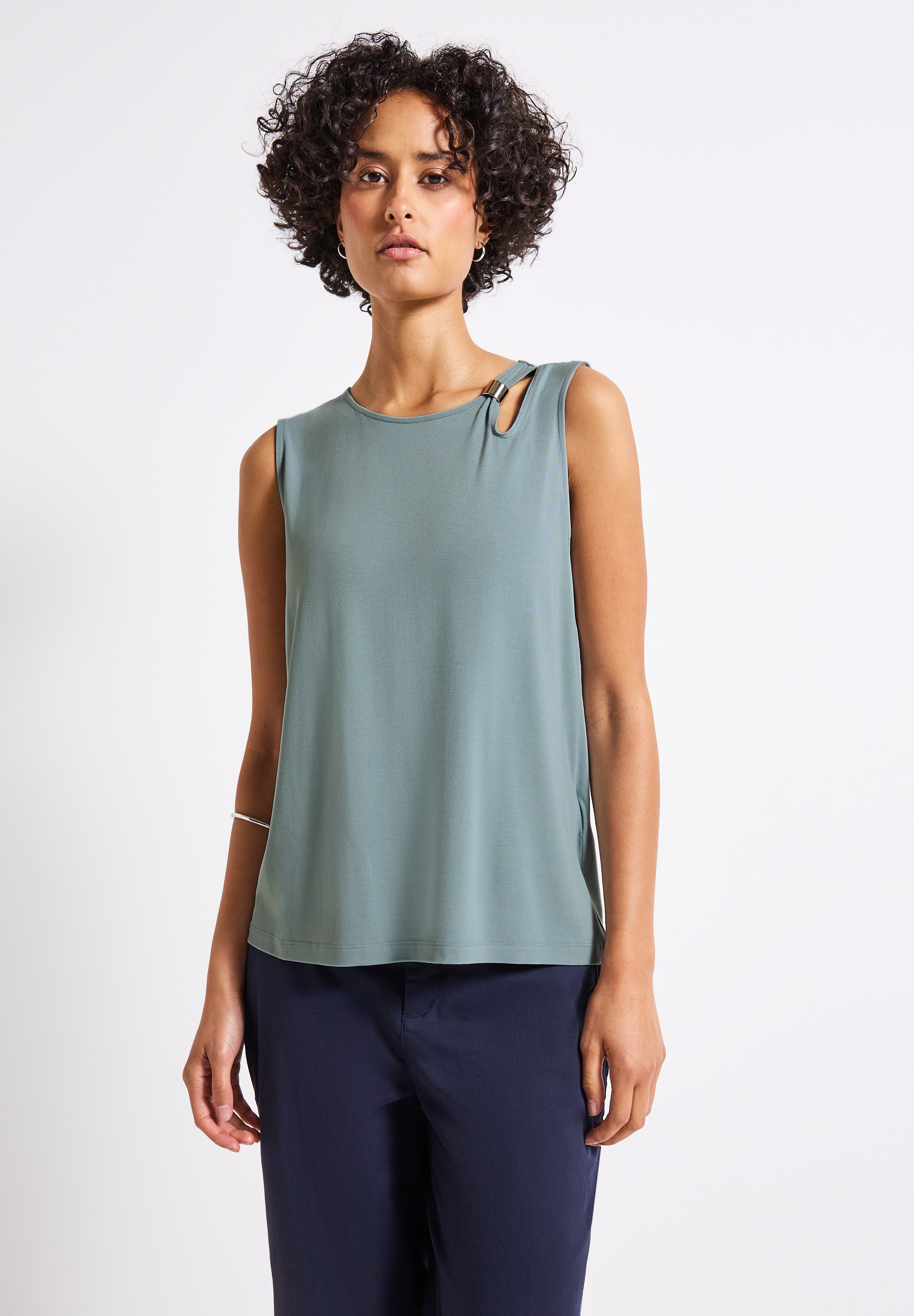 STREET ONE Tanktop, aus elastischem Materialmix günstig online kaufen