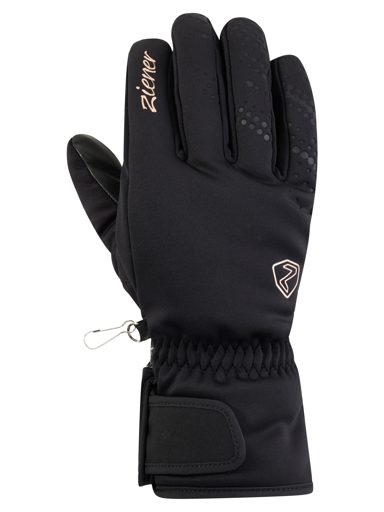 Ziener Skihandschuhe »KEHNIA-Z AQUASHIELD® PrimaLoft® DAMEN« wasser- und winddicht, atmungsaktiv, extra warm, Lederinnenhand, weich