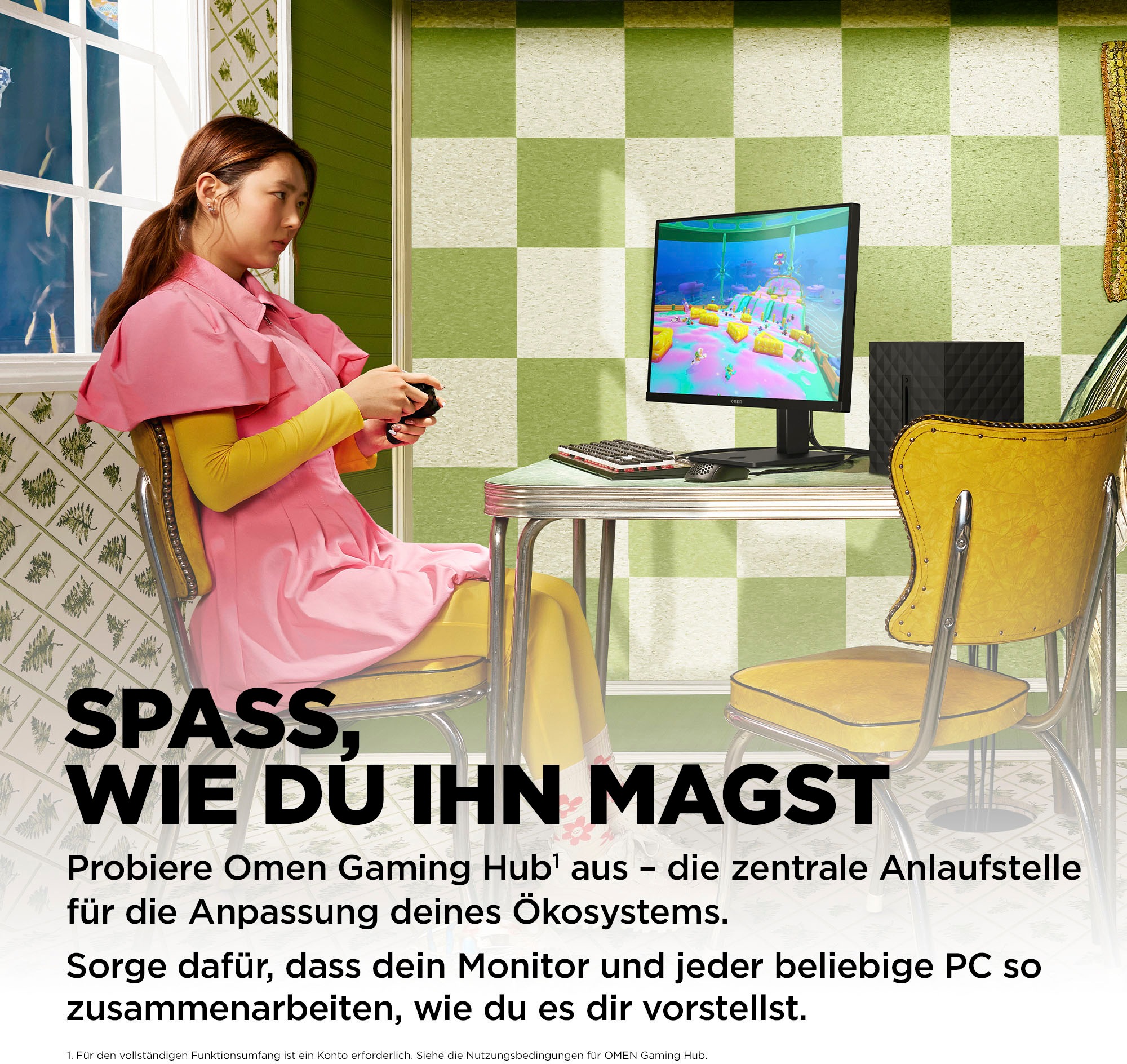HP Gaming-Monitor »OMEN 32q (HSD-0157-A)«, 80 cm/32 Zoll, 2560 x 1440 px, QHD, 1 ms Reaktionszeit, 165 Hz