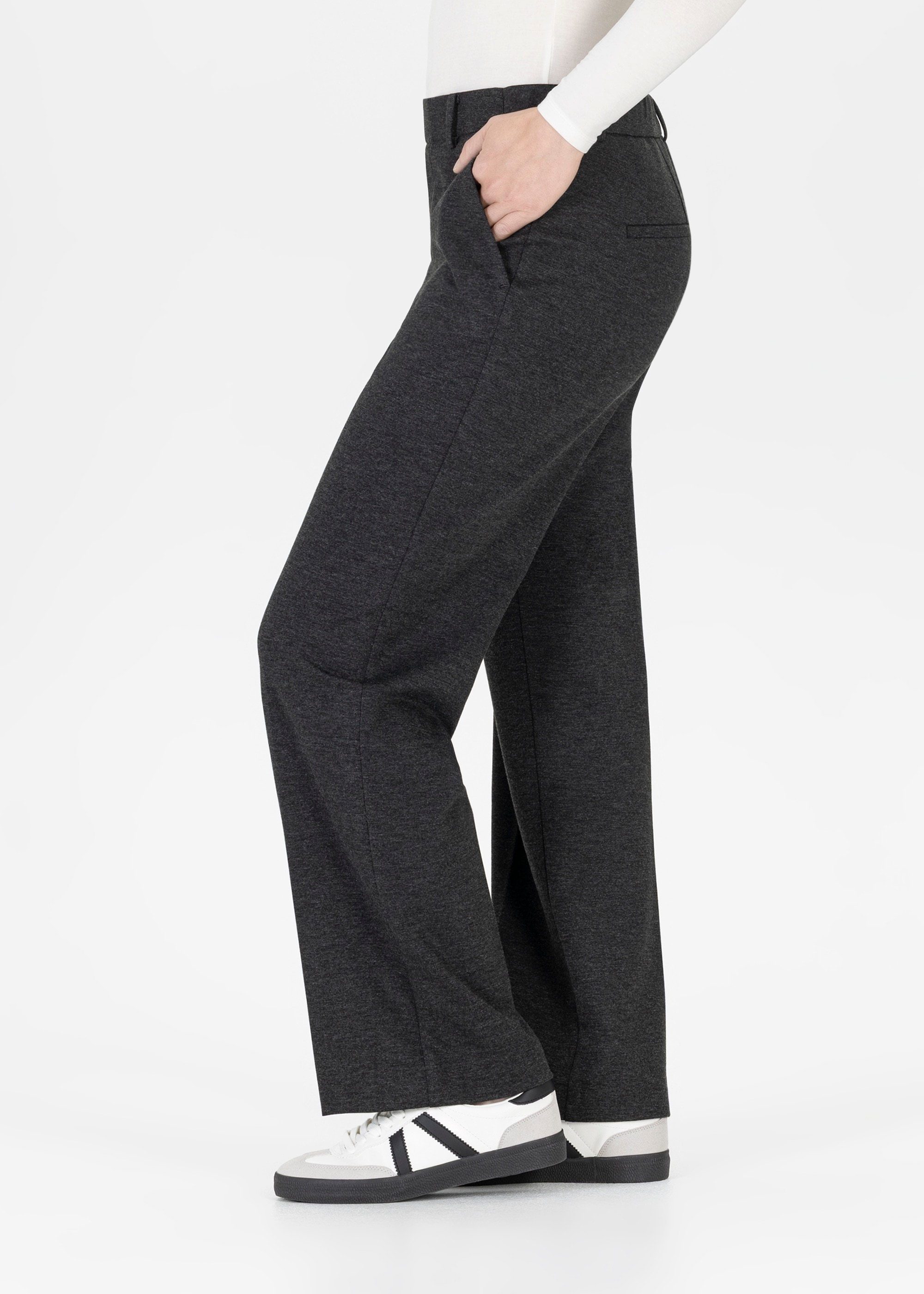 Stehmann Jerseyhose »Fenja«, im Straight Fit, mit Bügelfalte