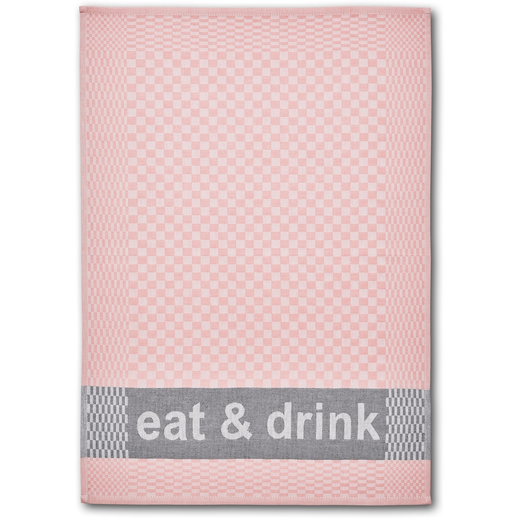 Dyckhoff Geschirrtuch »eat & drink«, (Set, 6 tlg.)