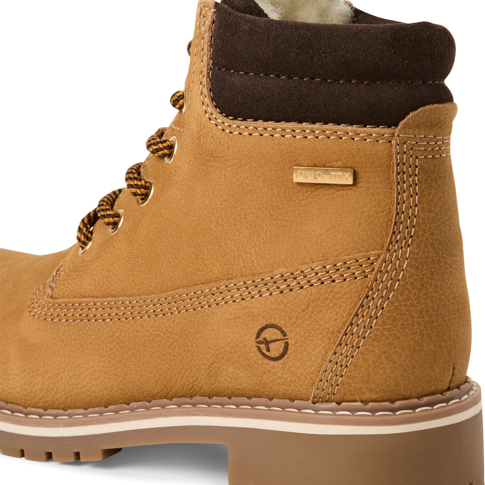 Tamaris Winterboots, Blockabsatz, Schnürstiefelette mit DUO-TEX Ausstattung